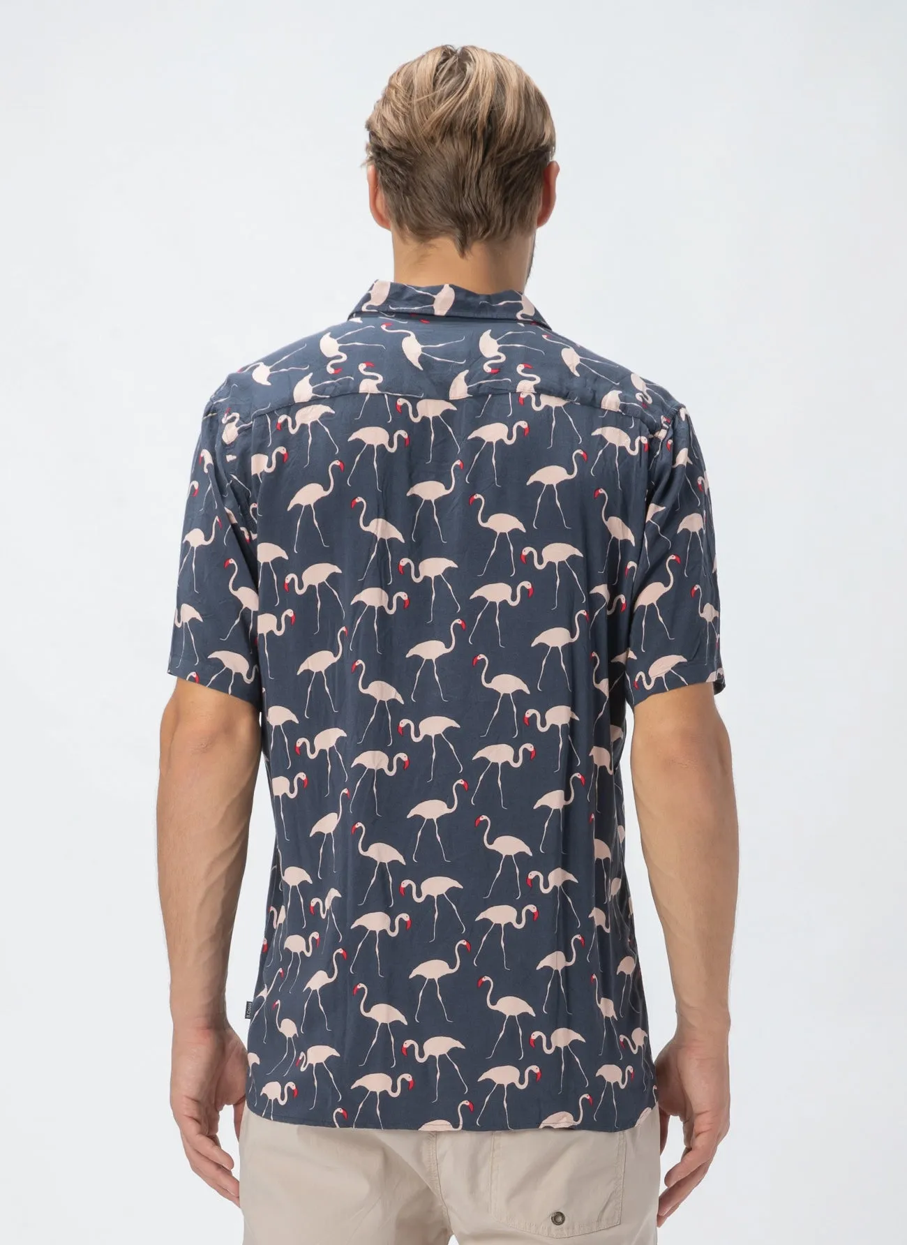 Holiday Short-Sleeve Shirt Flamingo sold by Barney Cools product image thumbnail 5