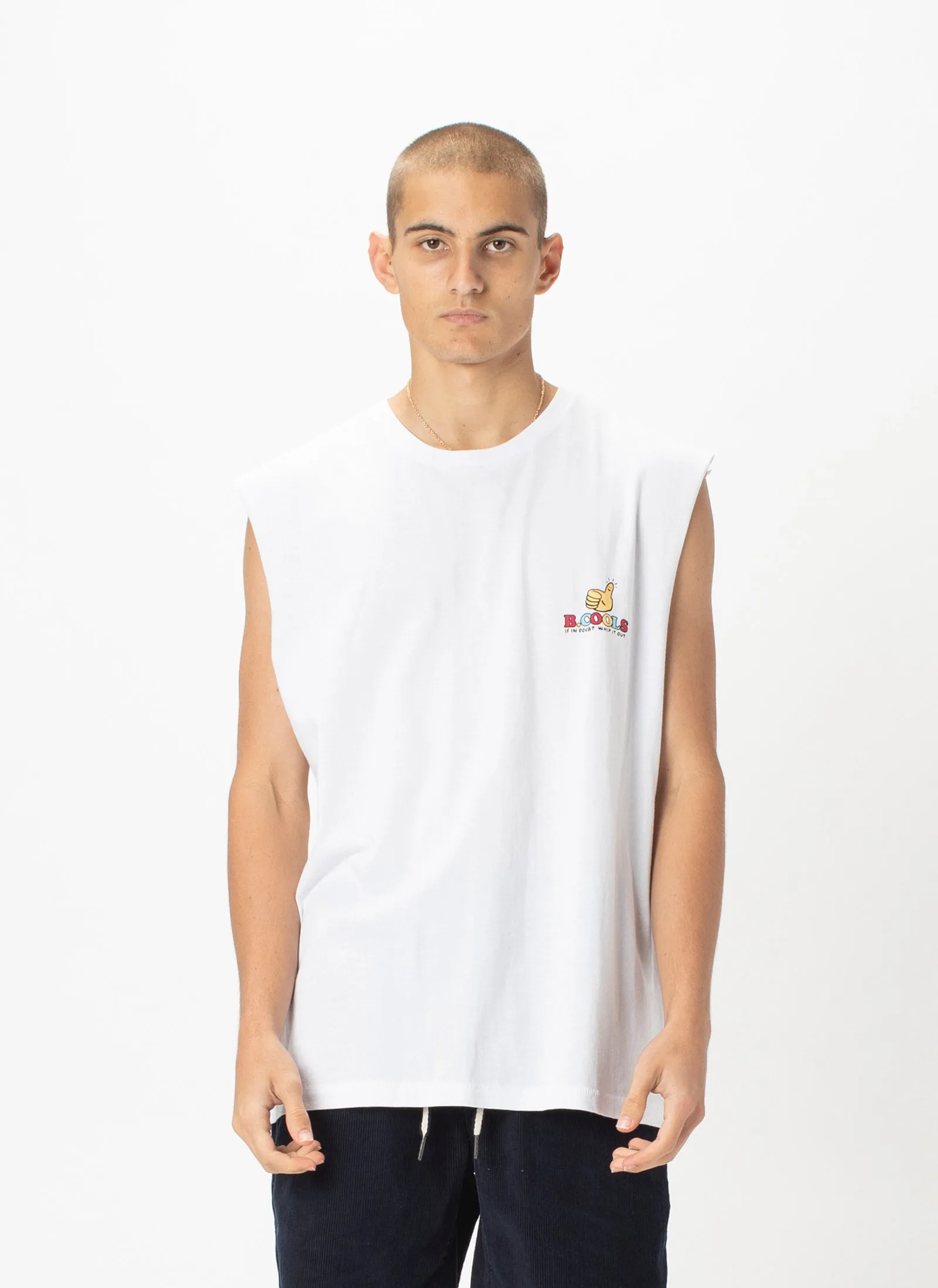 If In Doubt Whip It Out Muscle White sold by Barney Cools