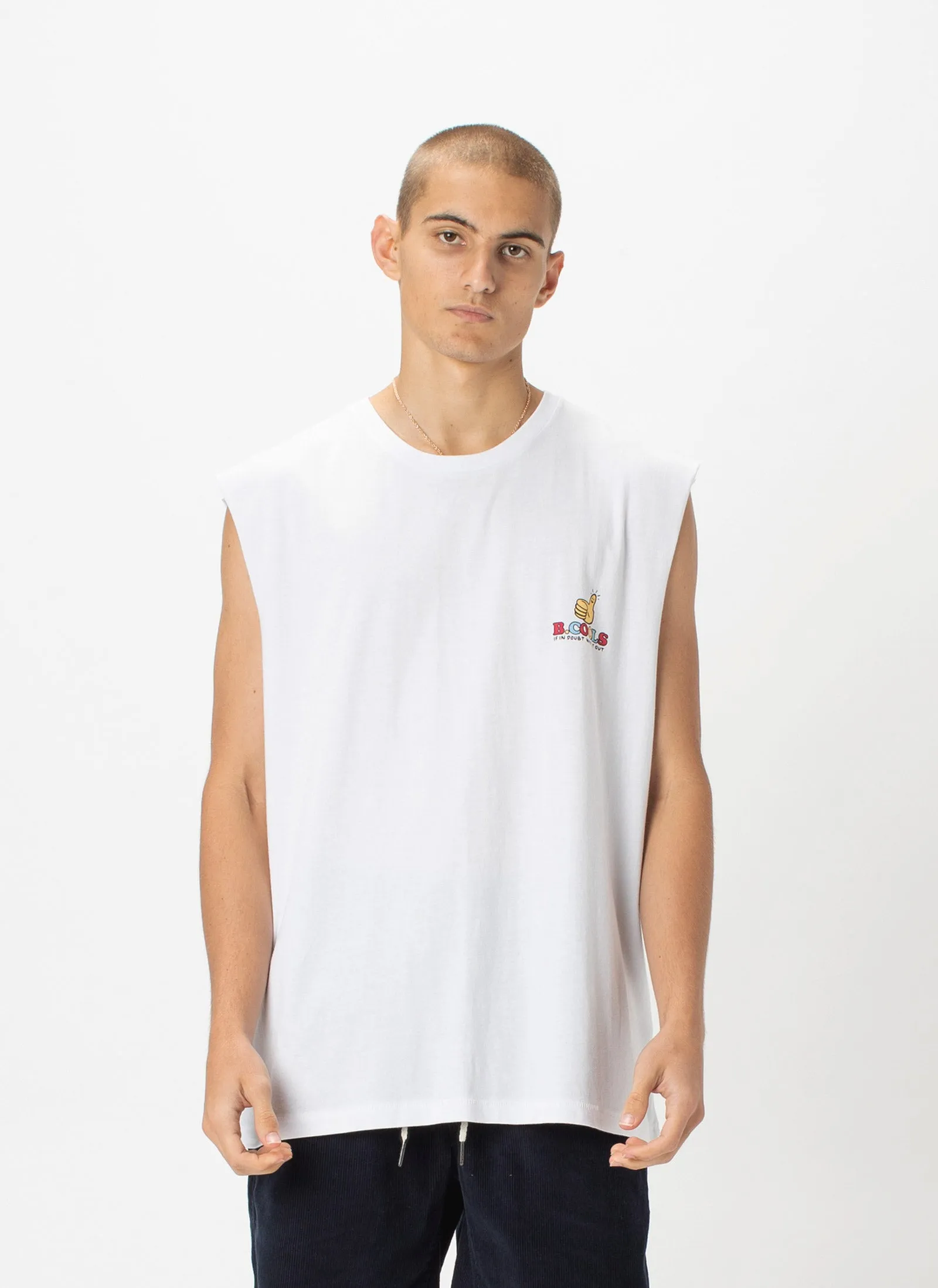 If In Doubt Whip It Out Muscle White sold by Barney Cools product image thumbnail 3