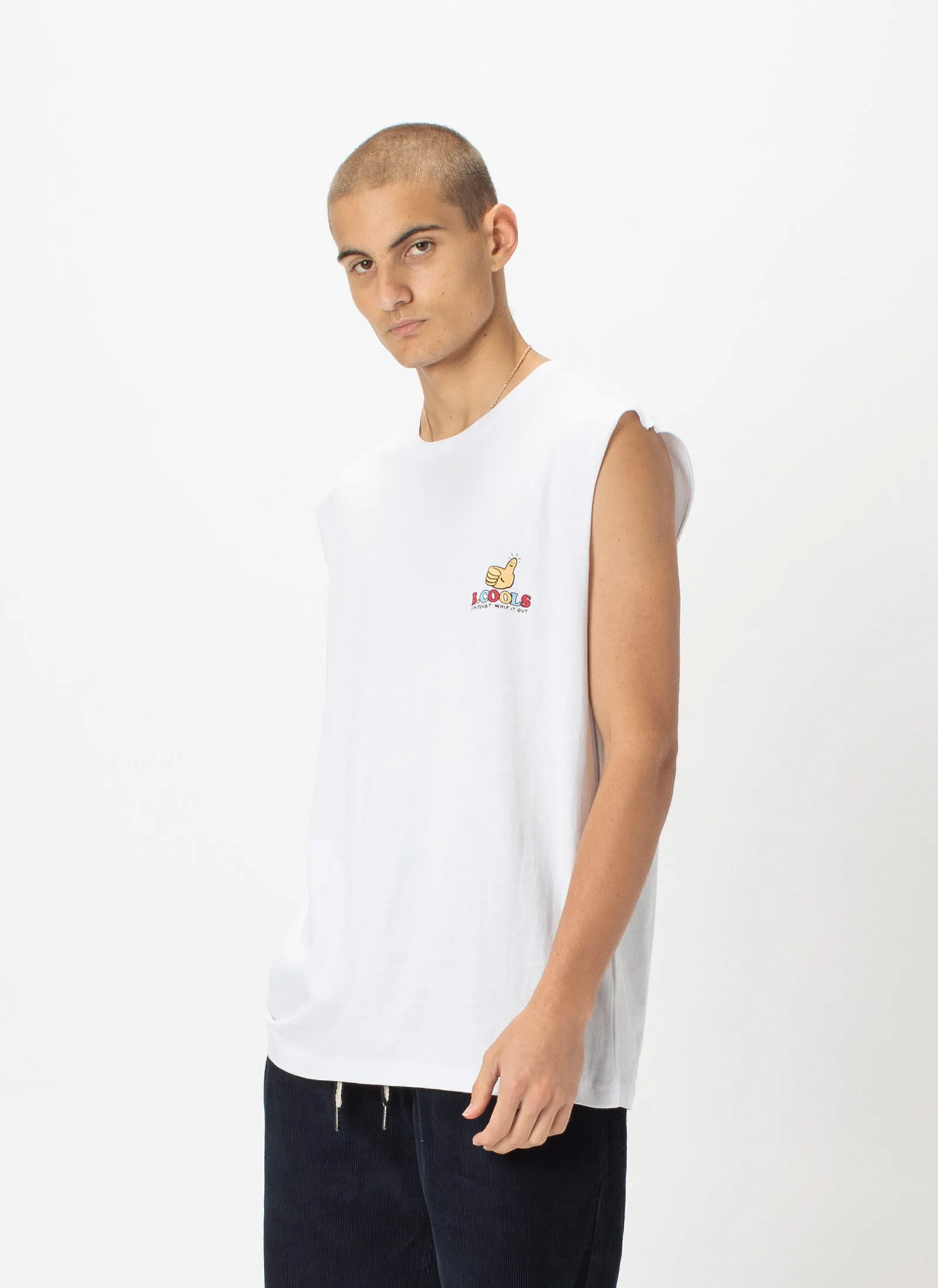 If In Doubt Whip It Out Muscle White sold by Barney Cools product image thumbnail 4