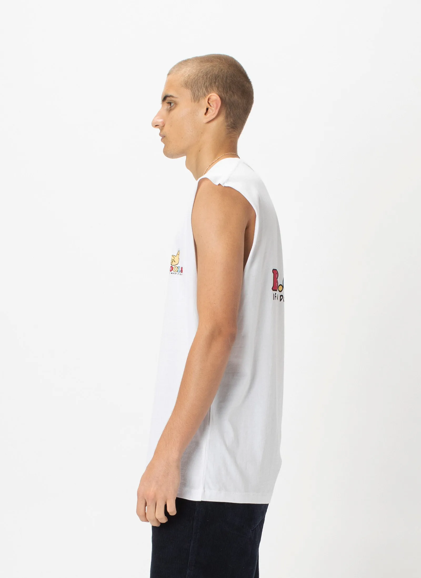 If In Doubt Whip It Out Muscle White sold by Barney Cools product image thumbnail 5