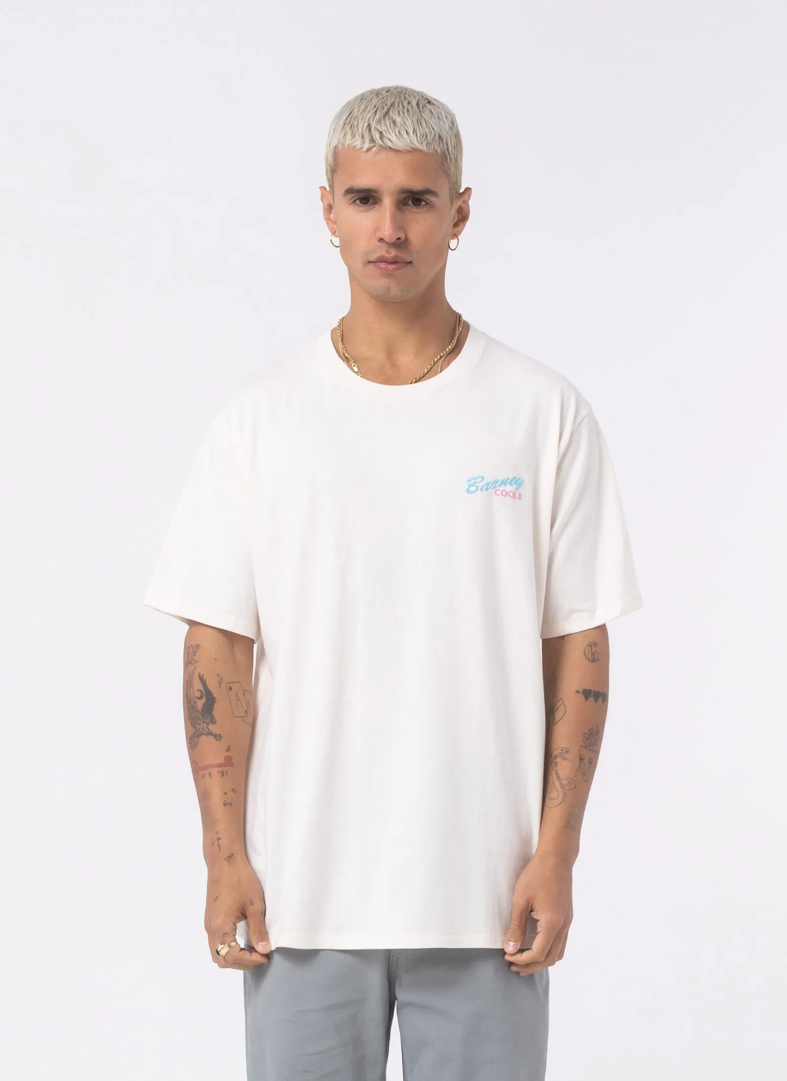 Paradise Tee Vintage White sold by Barney Cools