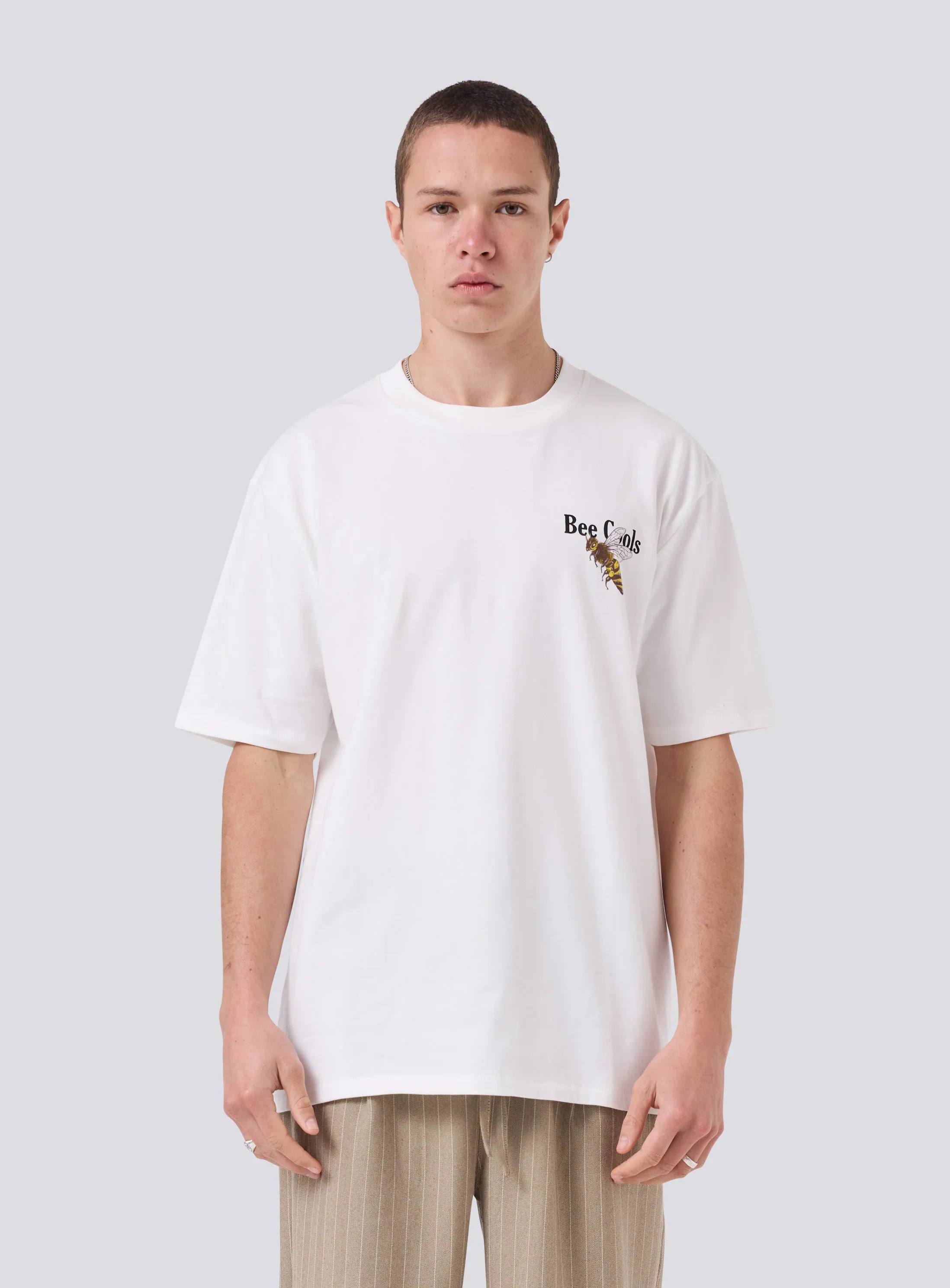 Bee Cools Tee Vintage White sold by Barney Cools