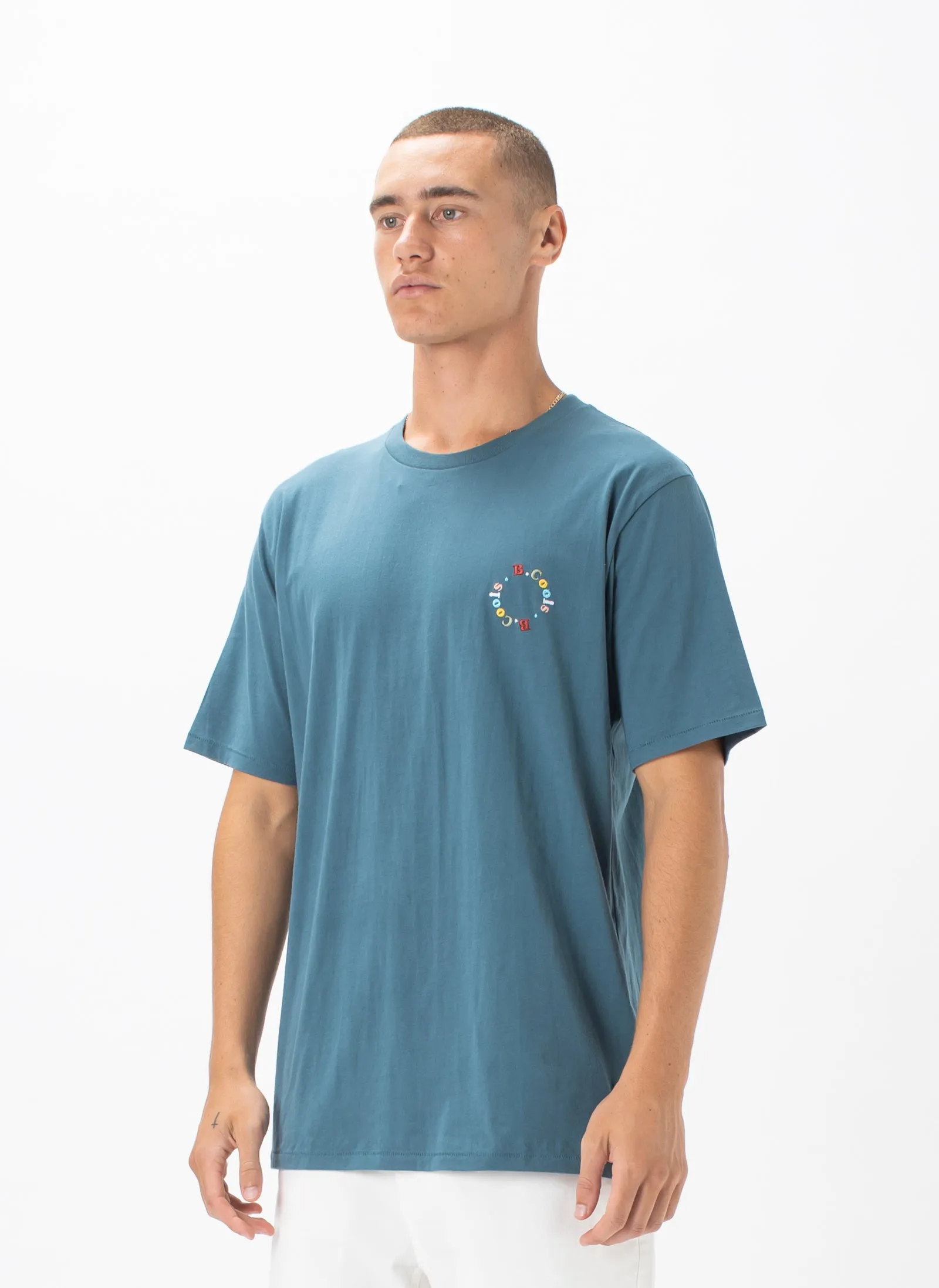 Circle Tee Teal sold by Barney Cools product image thumbnail 3