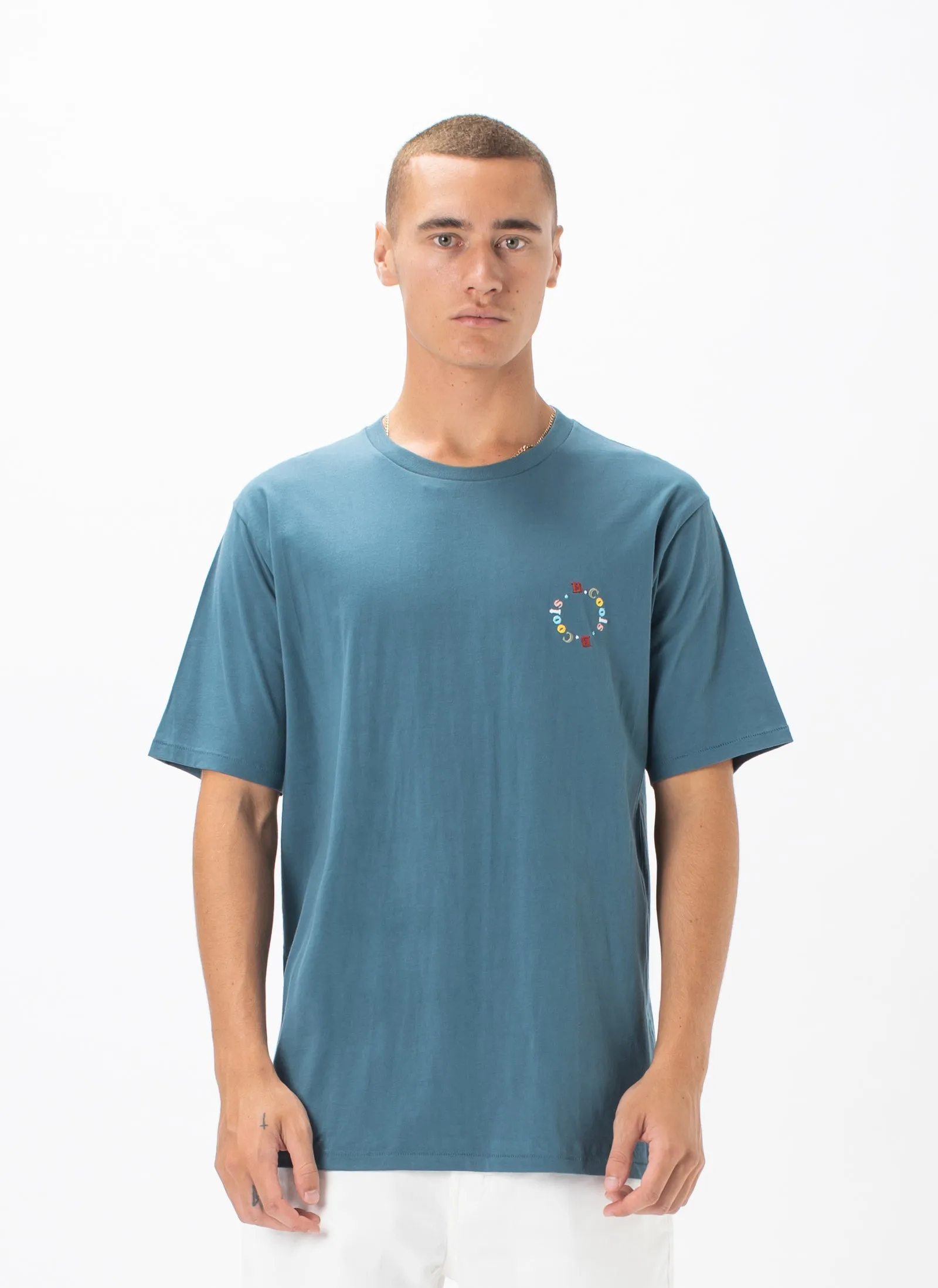 Circle Tee Teal sold by Barney Cools