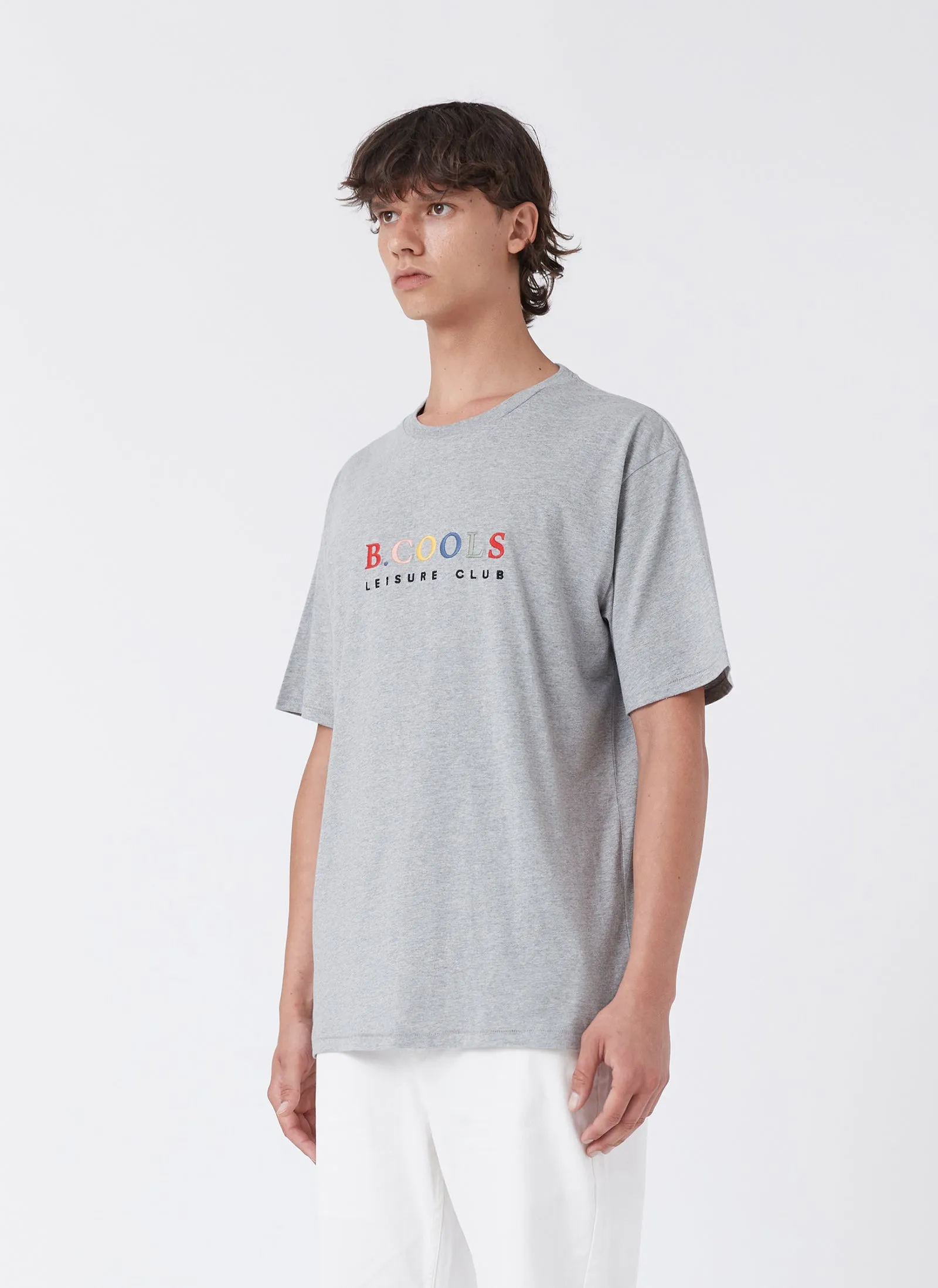 Leisure Club Tee Grey Melange sold by Barney Cools product image thumbnail 3