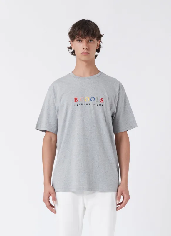 Leisure Club Tee Grey Melange sold by Barney Cools