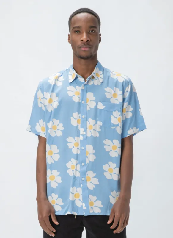 Holiday Short-Sleeve Shirt Blue Daisy sold by Barney Cools