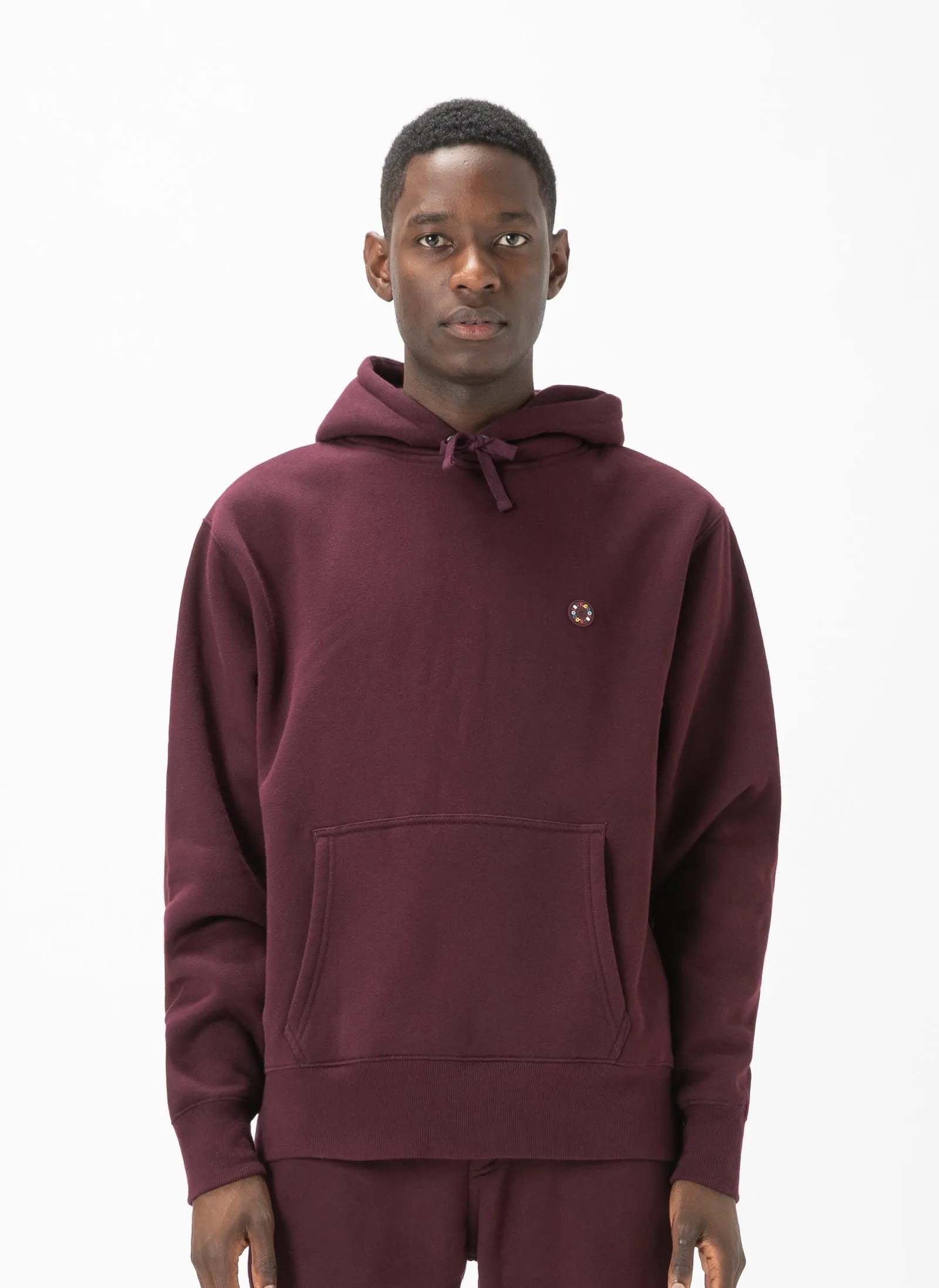Badge Hood Oxblood sold by Barney Cools