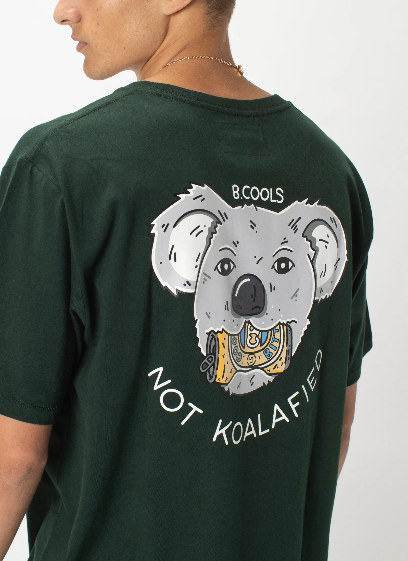 Not Koalafied Tee Forest sold by Barney Cools