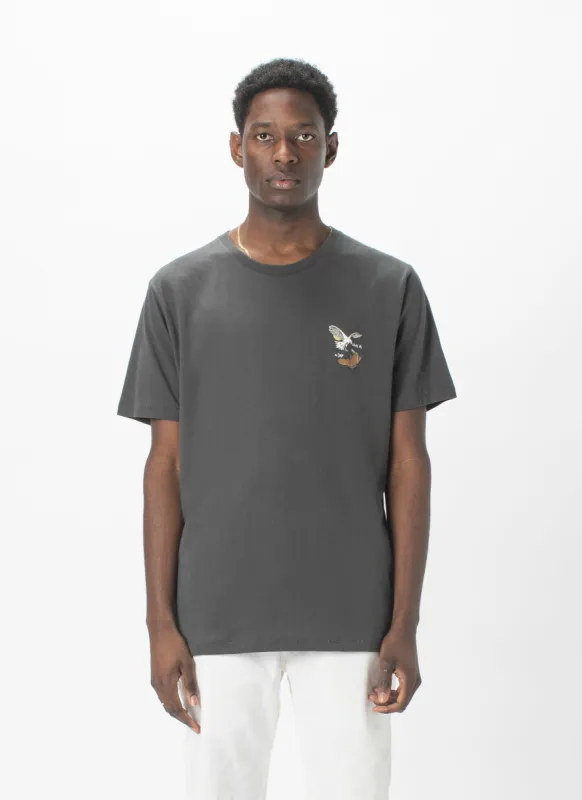 Give Us A Chip Tee Pigment Black sold by Barney Cools