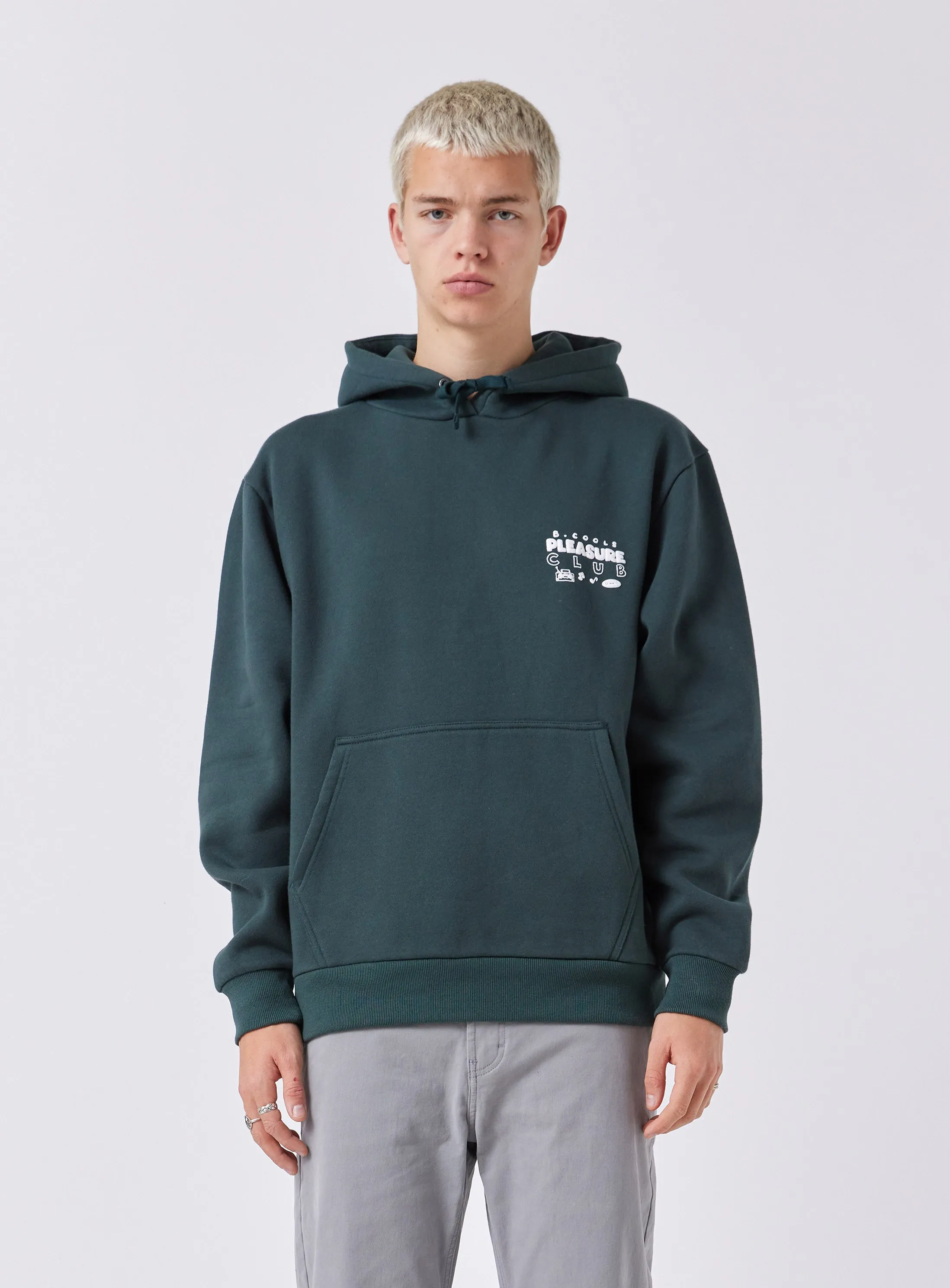 Pleasure Hood Bottle Green sold by Barney Cools