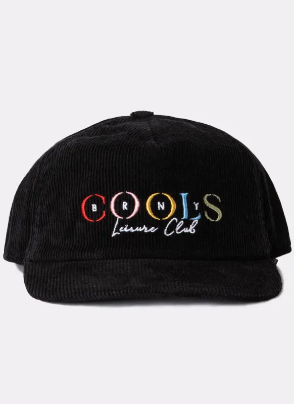 BRNY Cap Black Corduroy sold by Barney Cools