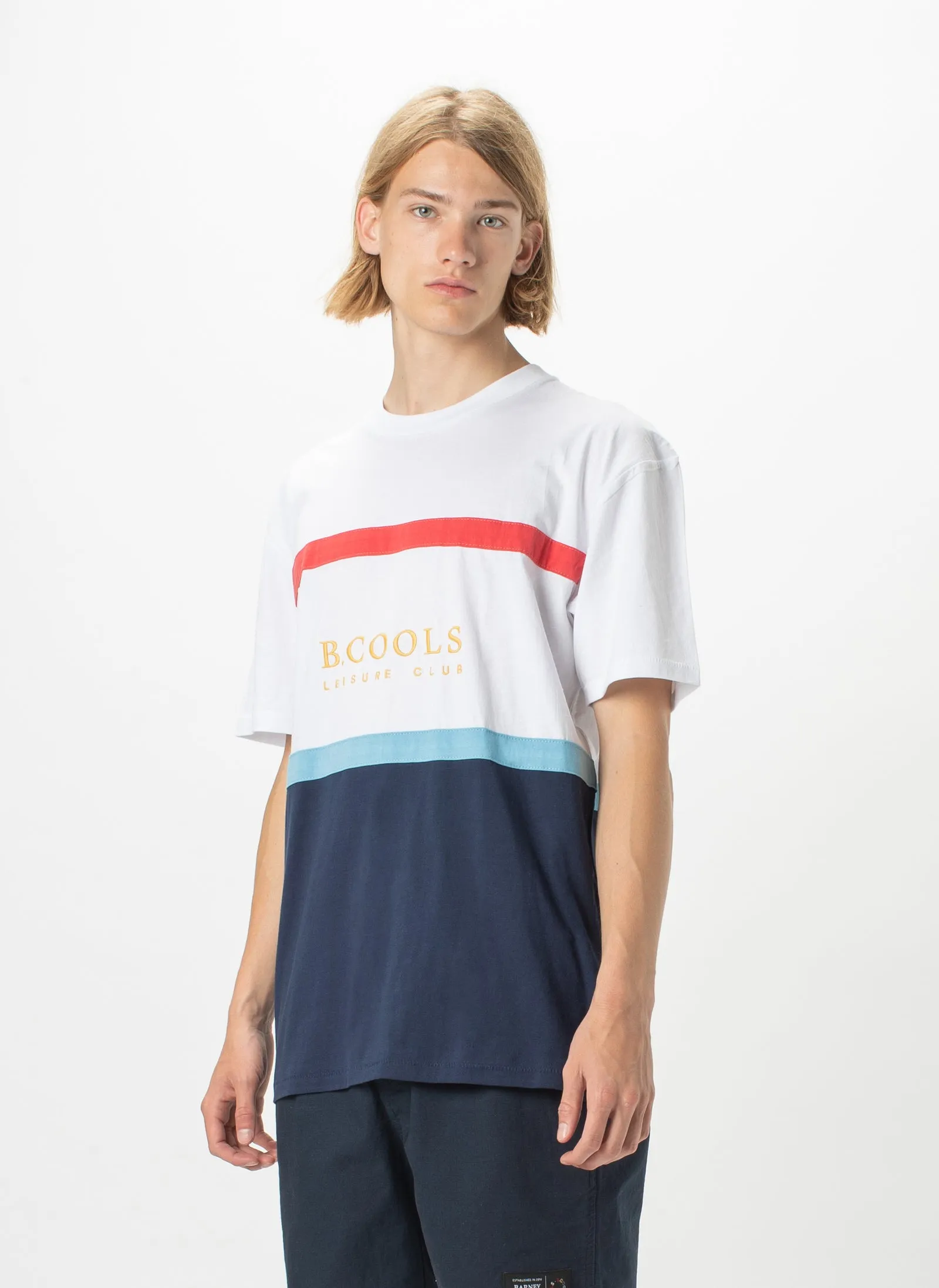 Leisure Club Heritage Tee Navy Panel sold by Barney Cools product image thumbnail 3