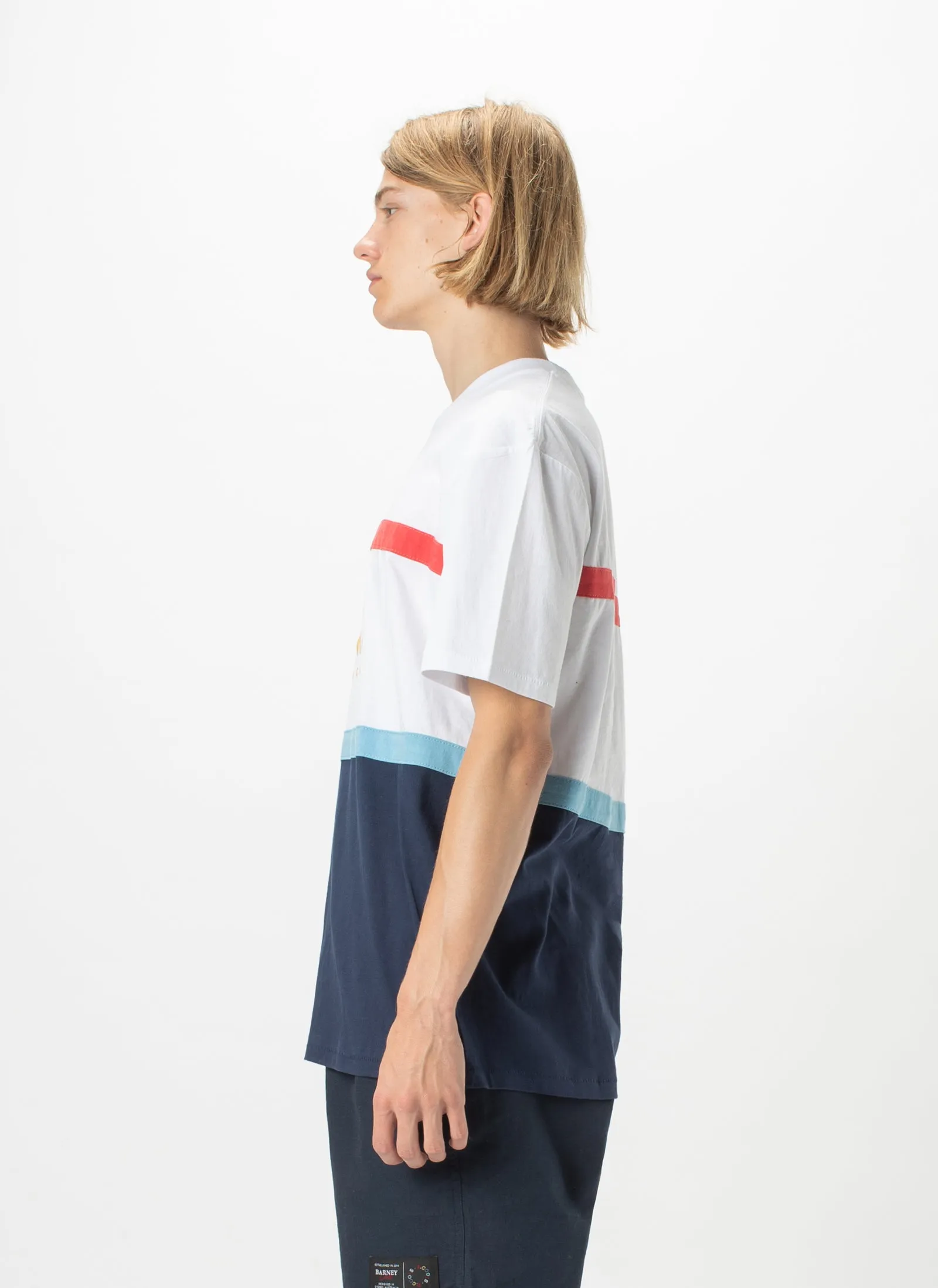 Leisure Club Heritage Tee Navy Panel sold by Barney Cools product image thumbnail 4