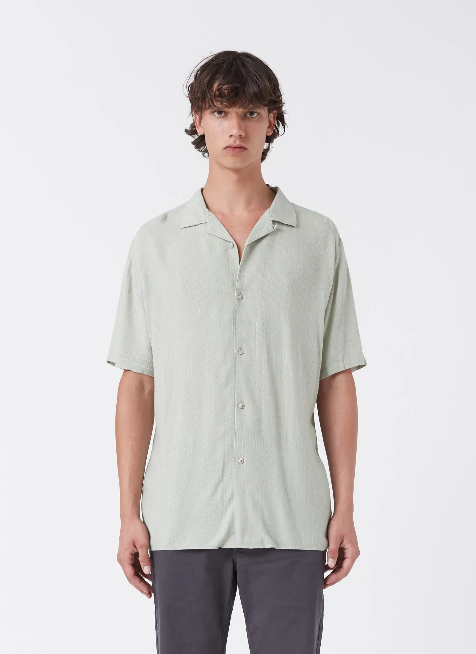 Resort Shirt Herb Jacquard sold by Barney Cools