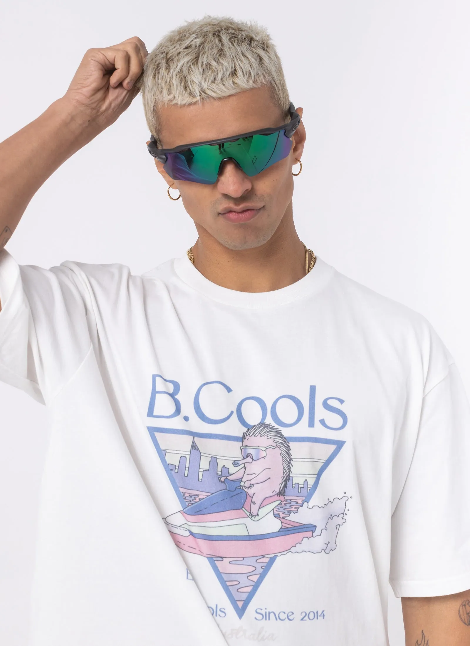 Ski Club Tee White sold by Barney Cools product image thumbnail 4