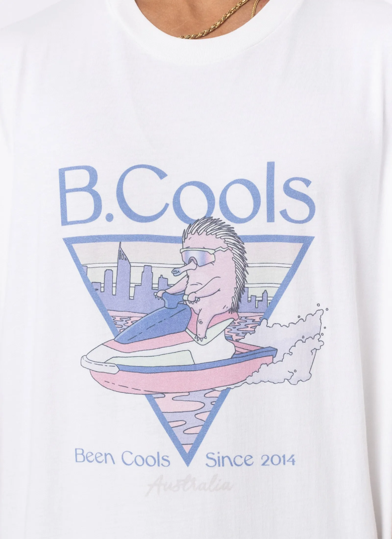 Ski Club Tee White sold by Barney Cools product image thumbnail 2