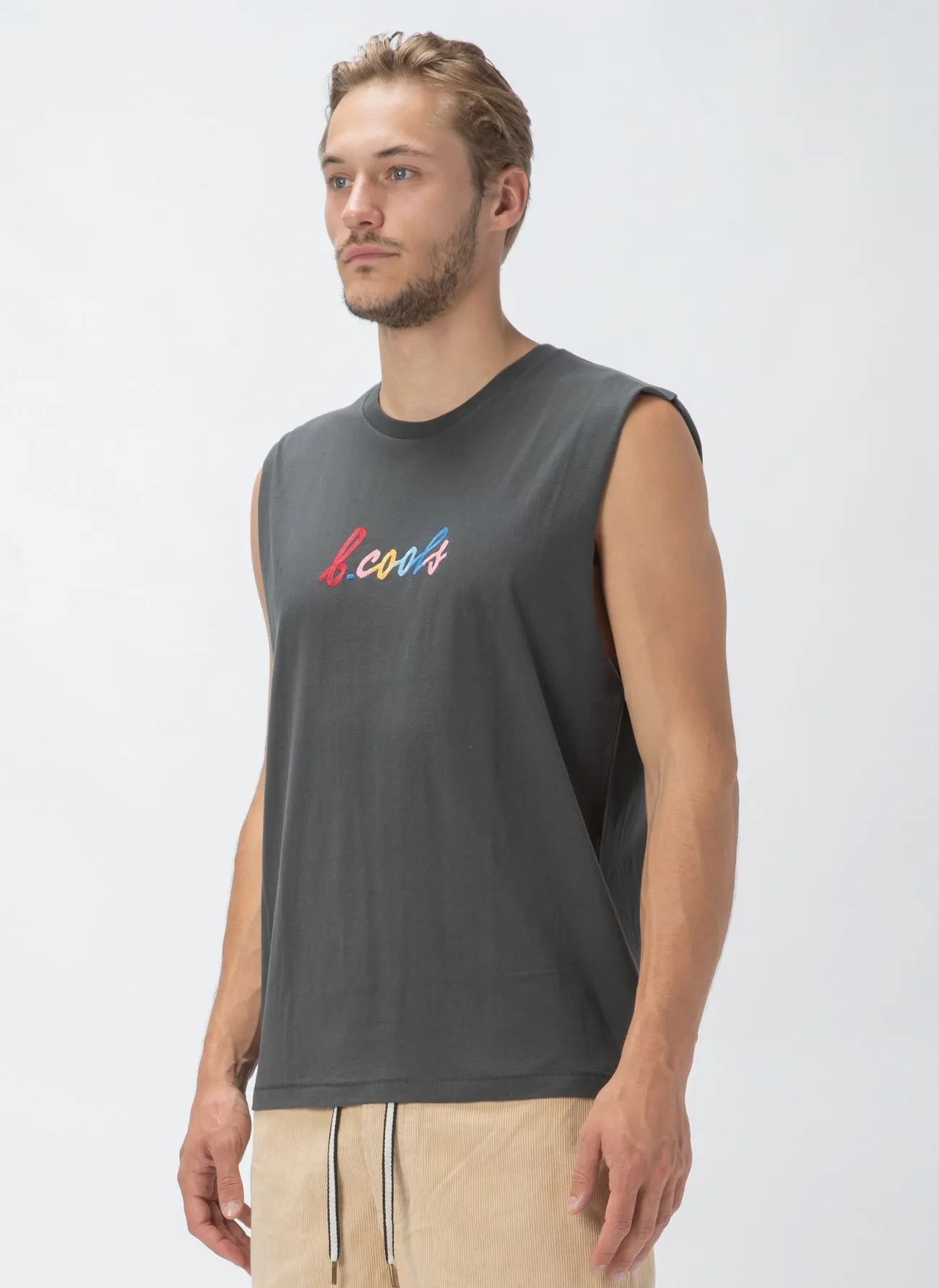 B.Cools Embro Muscle Tee Black sold by Barney Cools product image thumbnail 3