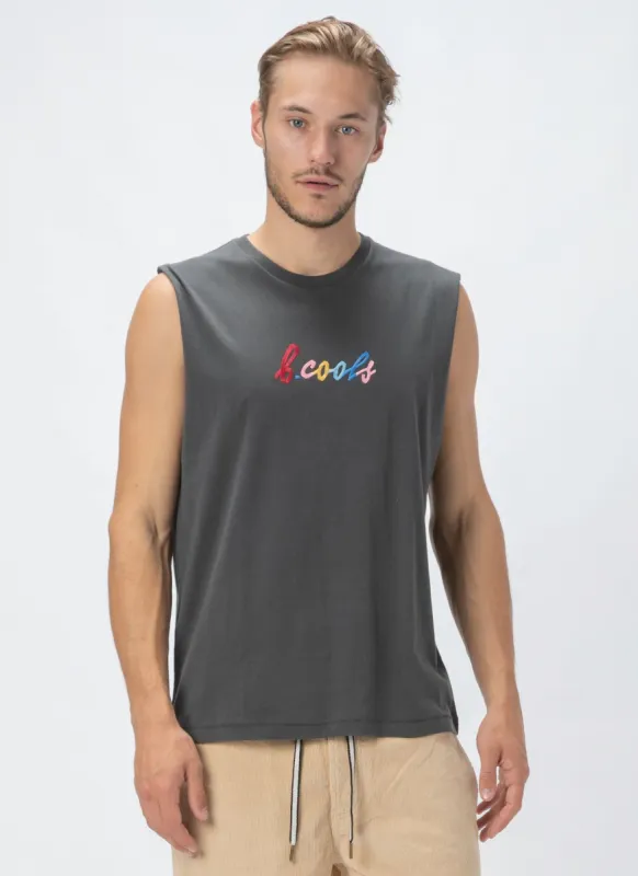 B.Cools Embro Muscle Tee Black sold by Barney Cools
