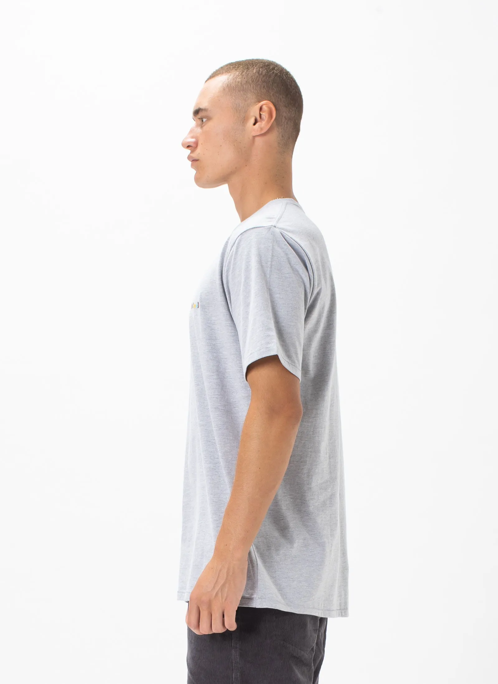 B.Cools Retro Embro Tee Grey Melange sold by Barney Cools product image thumbnail 4