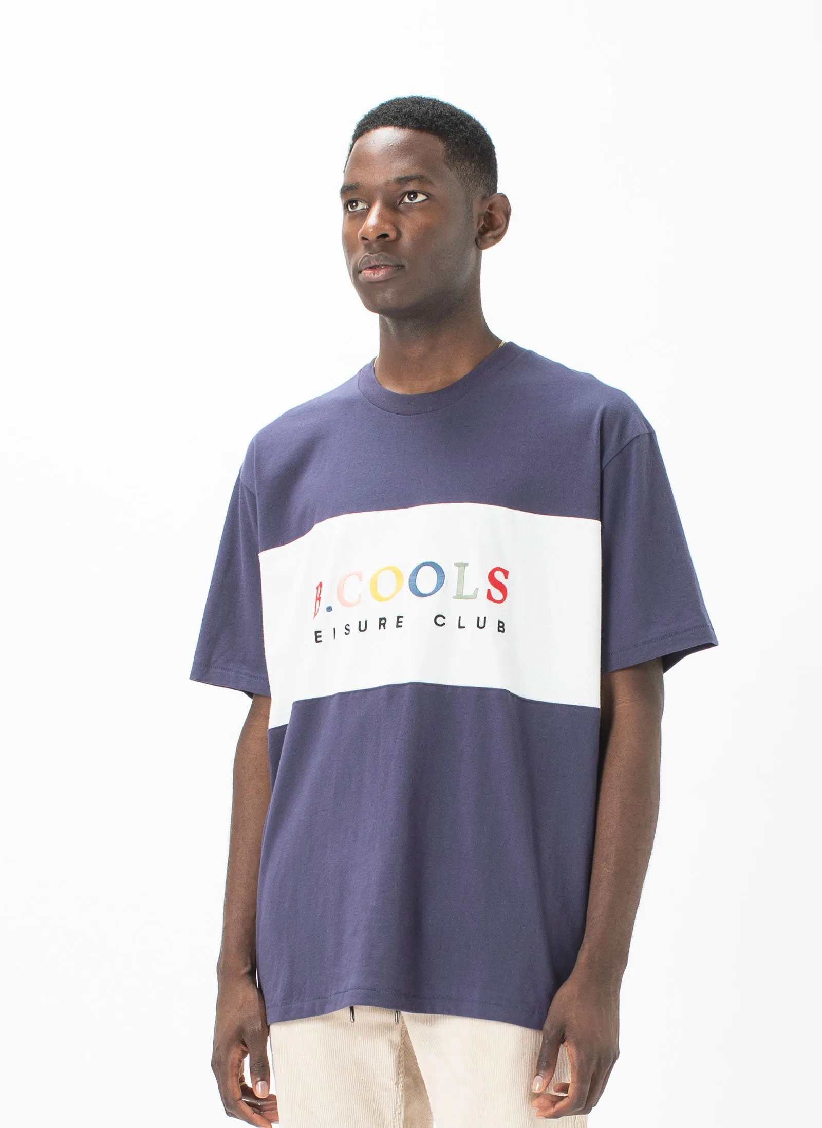 Leisure Club Homie Tee Navy sold by Barney Cools product image thumbnail 3