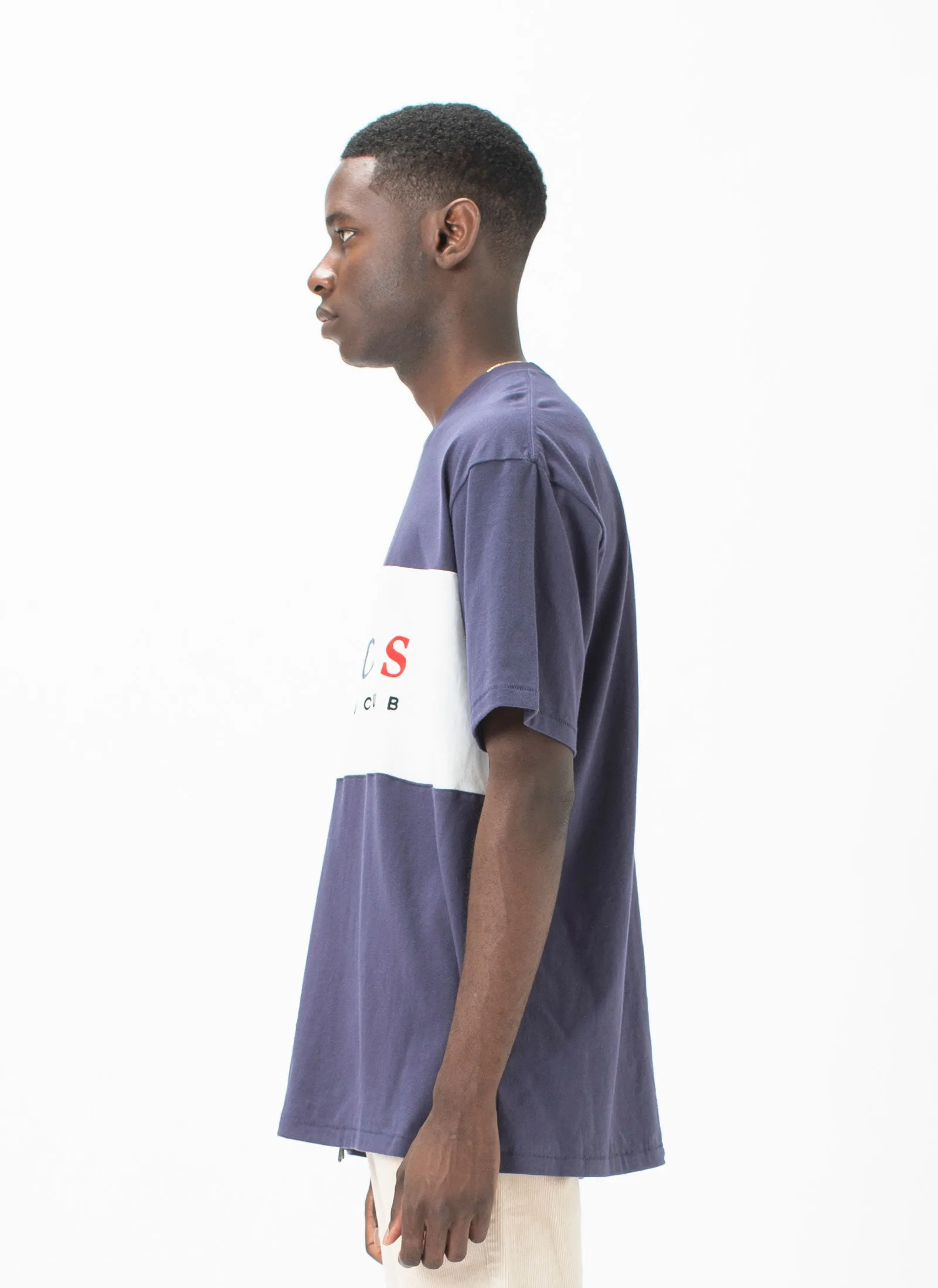 Leisure Club Homie Tee Navy sold by Barney Cools product image thumbnail 4