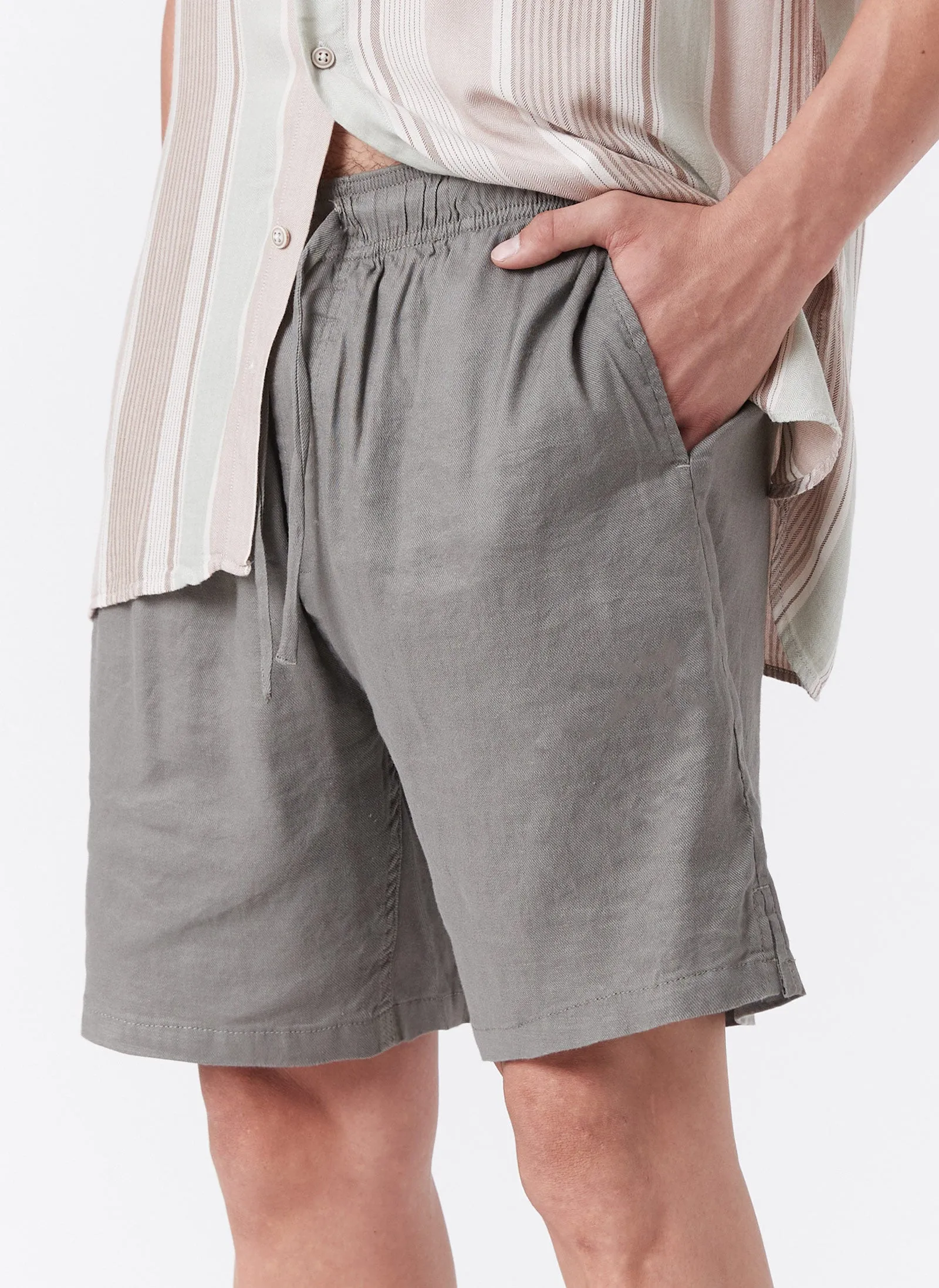 Poolside 2.0 Linen Short Pewter sold by Barney Cools product image thumbnail 3