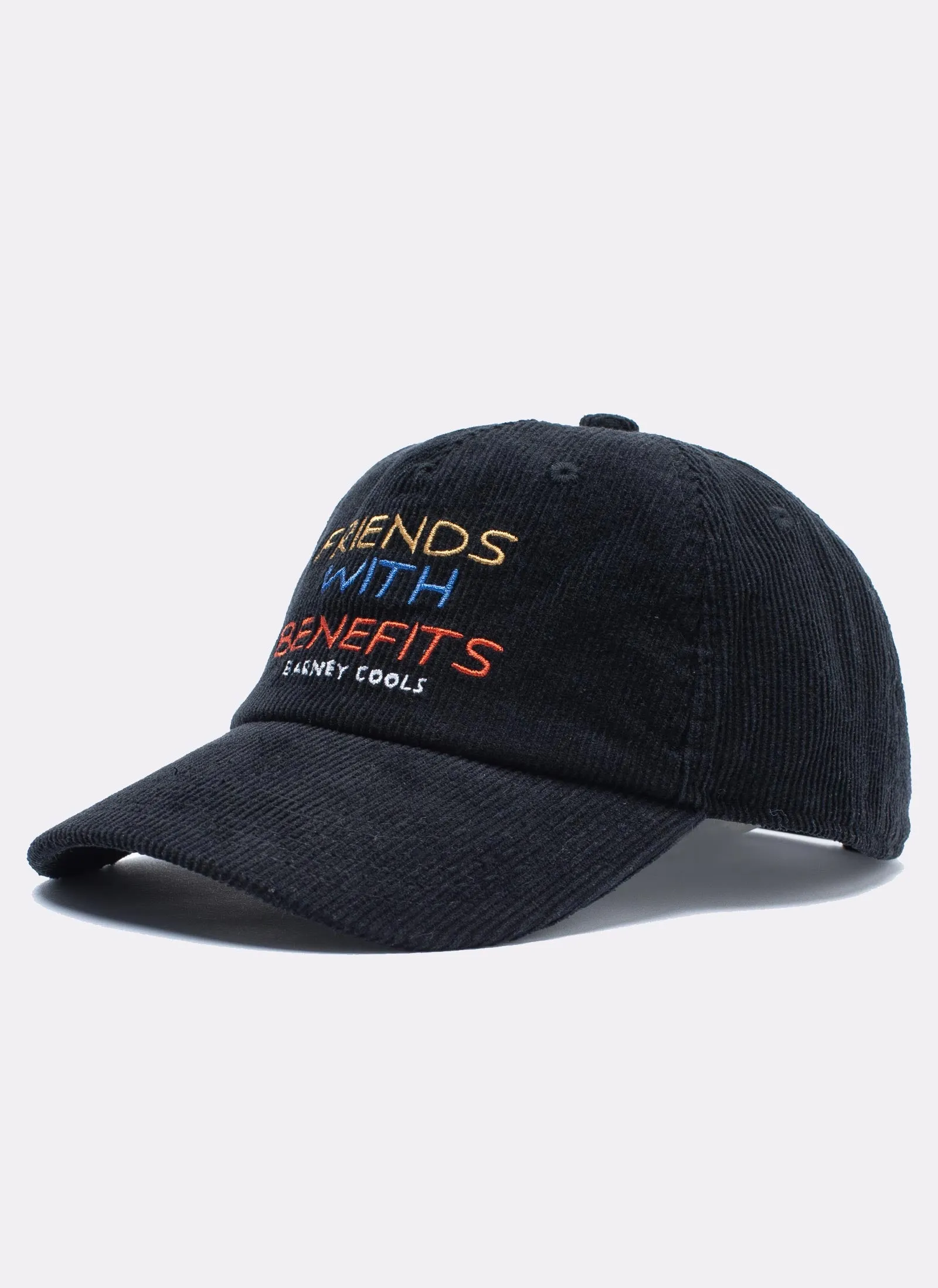 Friends 5-Panel Cap Black Corduroy sold by Barney Cools product image thumbnail 3