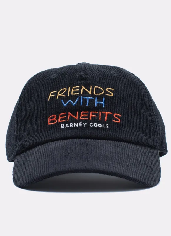 Friends 5-Panel Cap Black Corduroy sold by Barney Cools