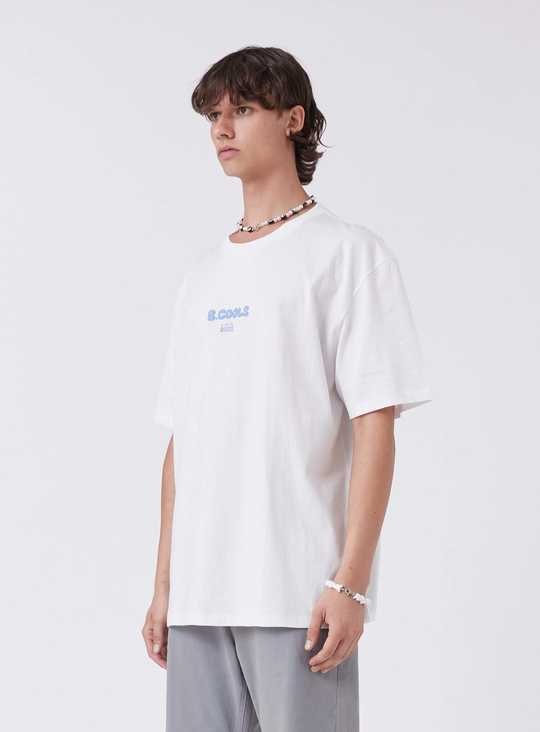 Lads Homie Tee White sold by Barney Cools product image thumbnail 4