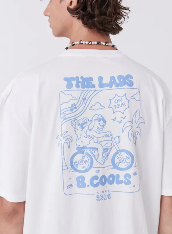 Lads Homie Tee White sold by Barney Cools