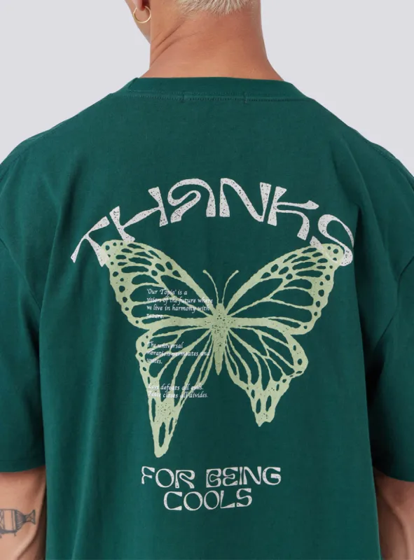 Butterfly Homie Tee Forest sold by Barney Cools