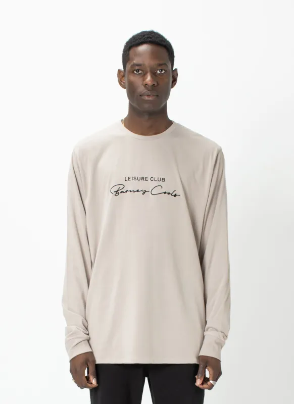 Club Script Long Sleeve Tee Smoke sold by Barney Cools