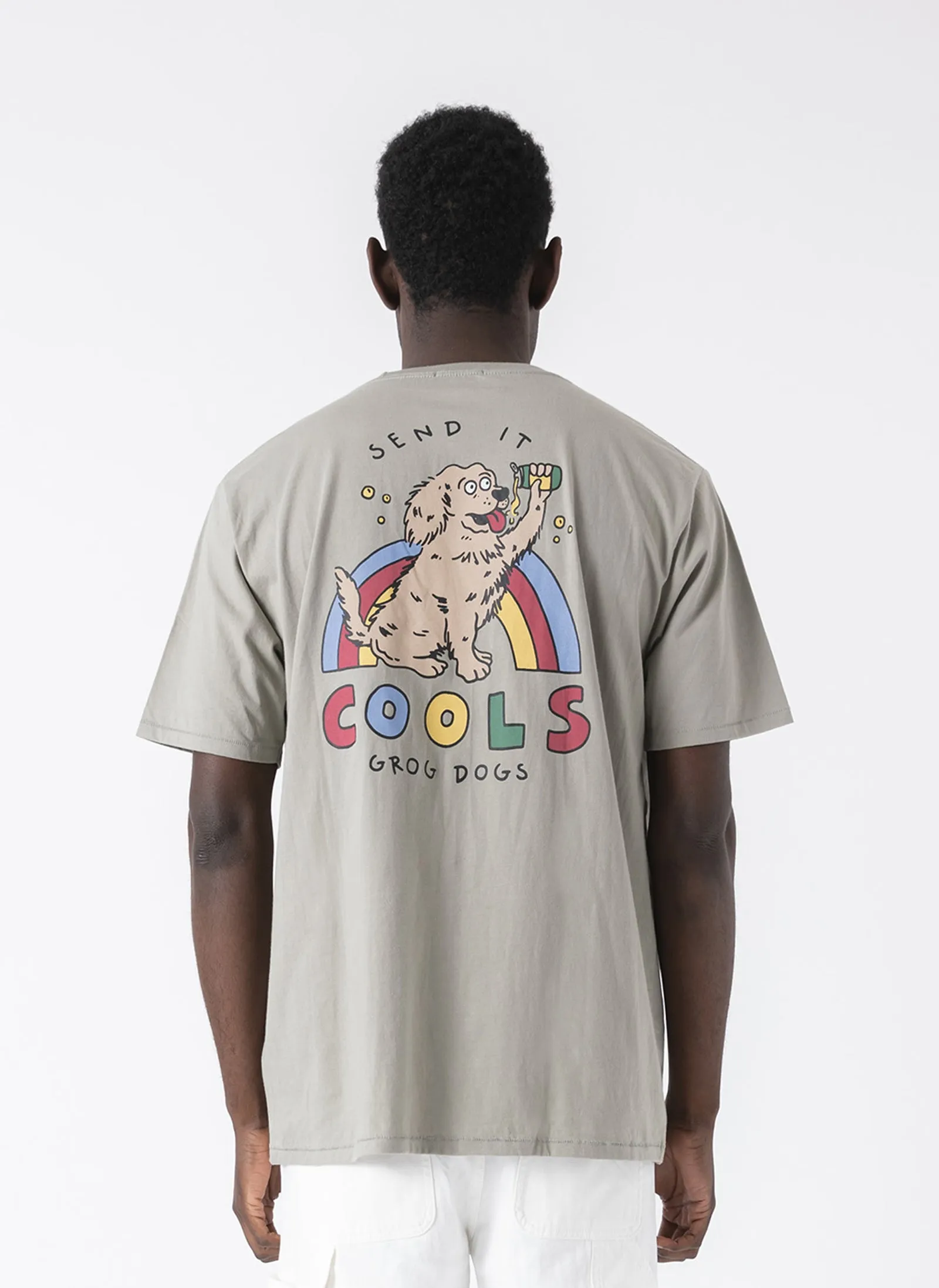 Grog Dog Tee Sage sold by Barney Cools product image thumbnail 5