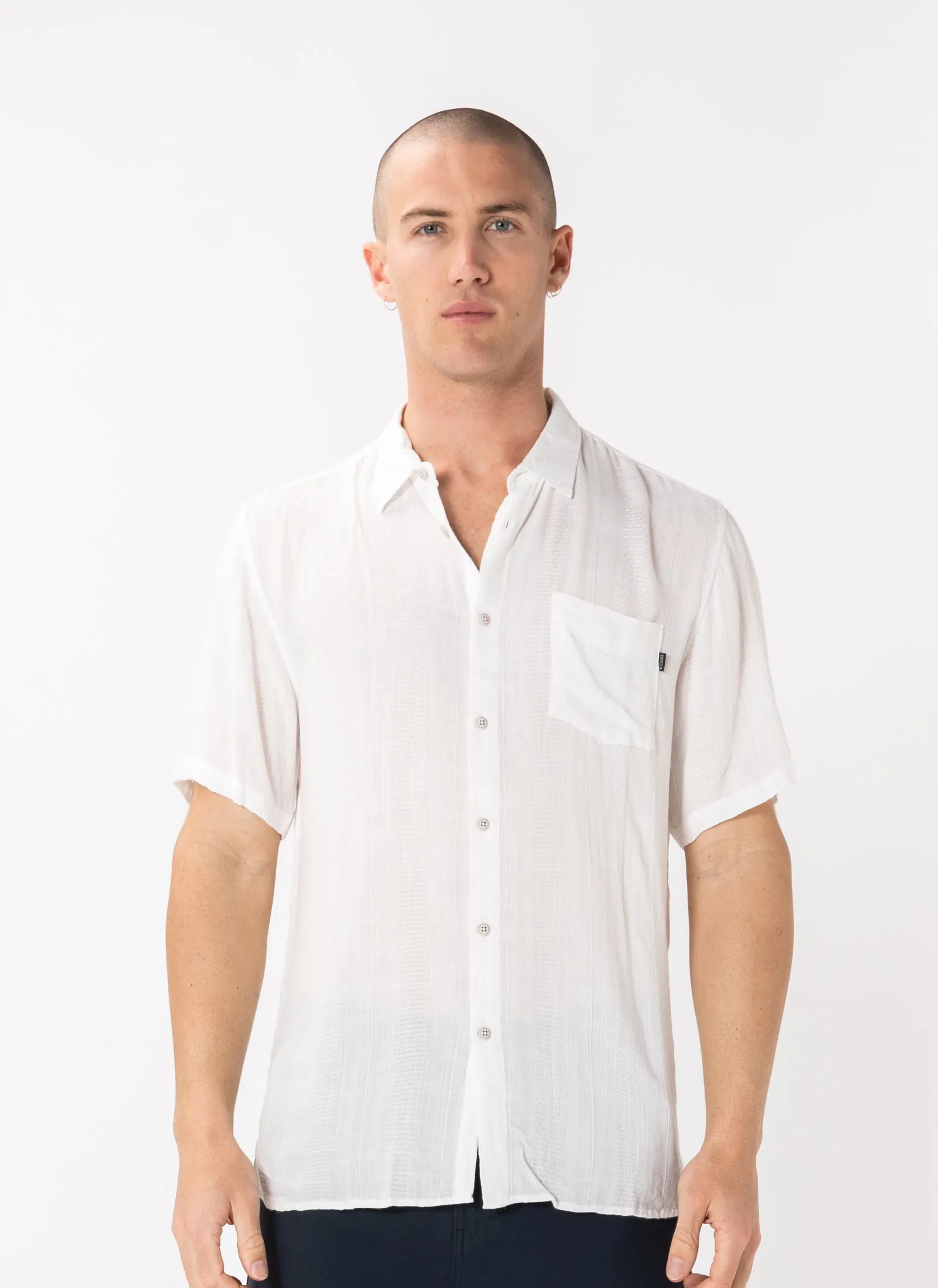 Holiday Shirt White Jacquard sold by Barney Cools