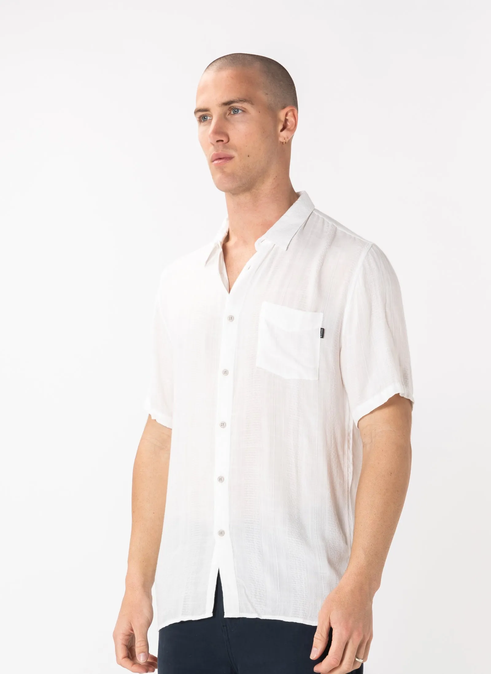 Holiday Shirt White Jacquard sold by Barney Cools product image thumbnail 3
