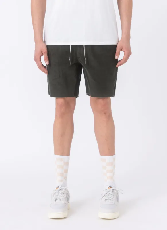 B.Relaxed Short Bottle Green Corduroy sold by Barney Cools