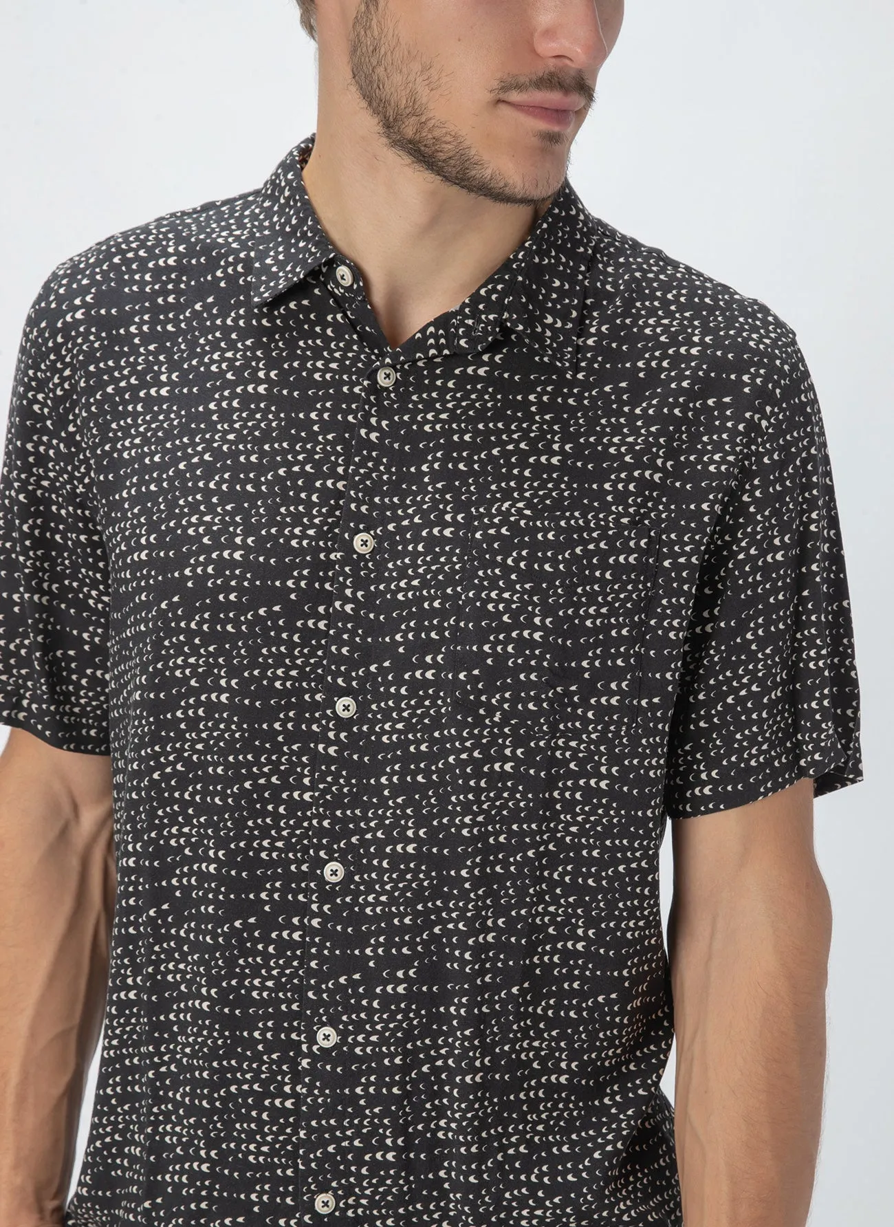 Holiday Short-Sleeve Shirt Black Ditzy sold by Barney Cools product image thumbnail 2