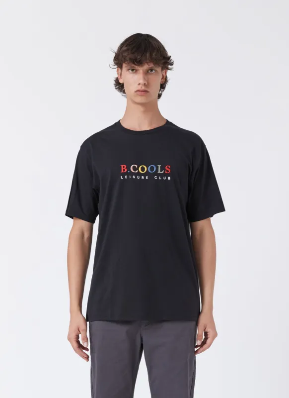 Leisure Club Tee Black sold by Barney Cools
