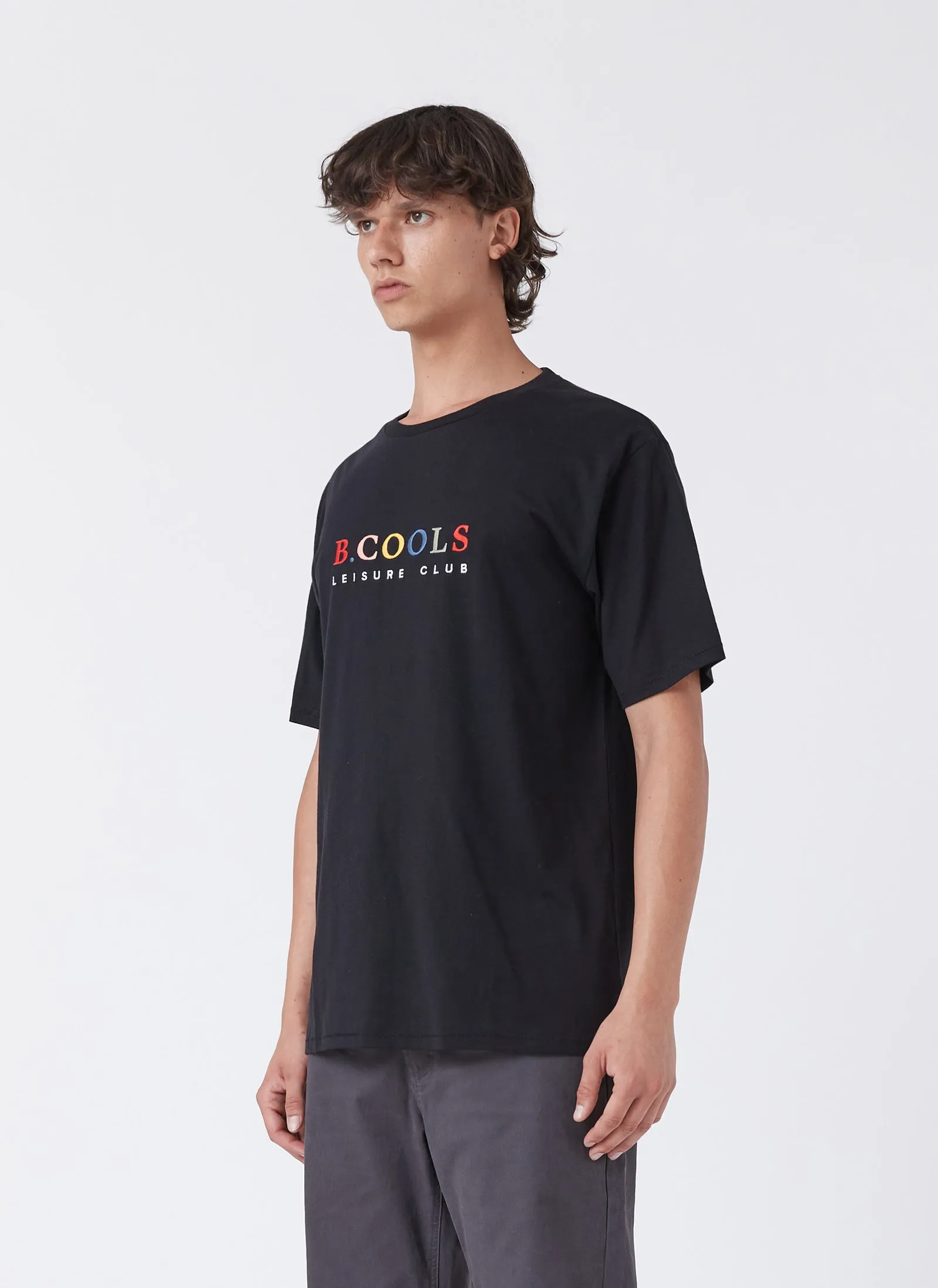Leisure Club Tee Black sold by Barney Cools product image thumbnail 3