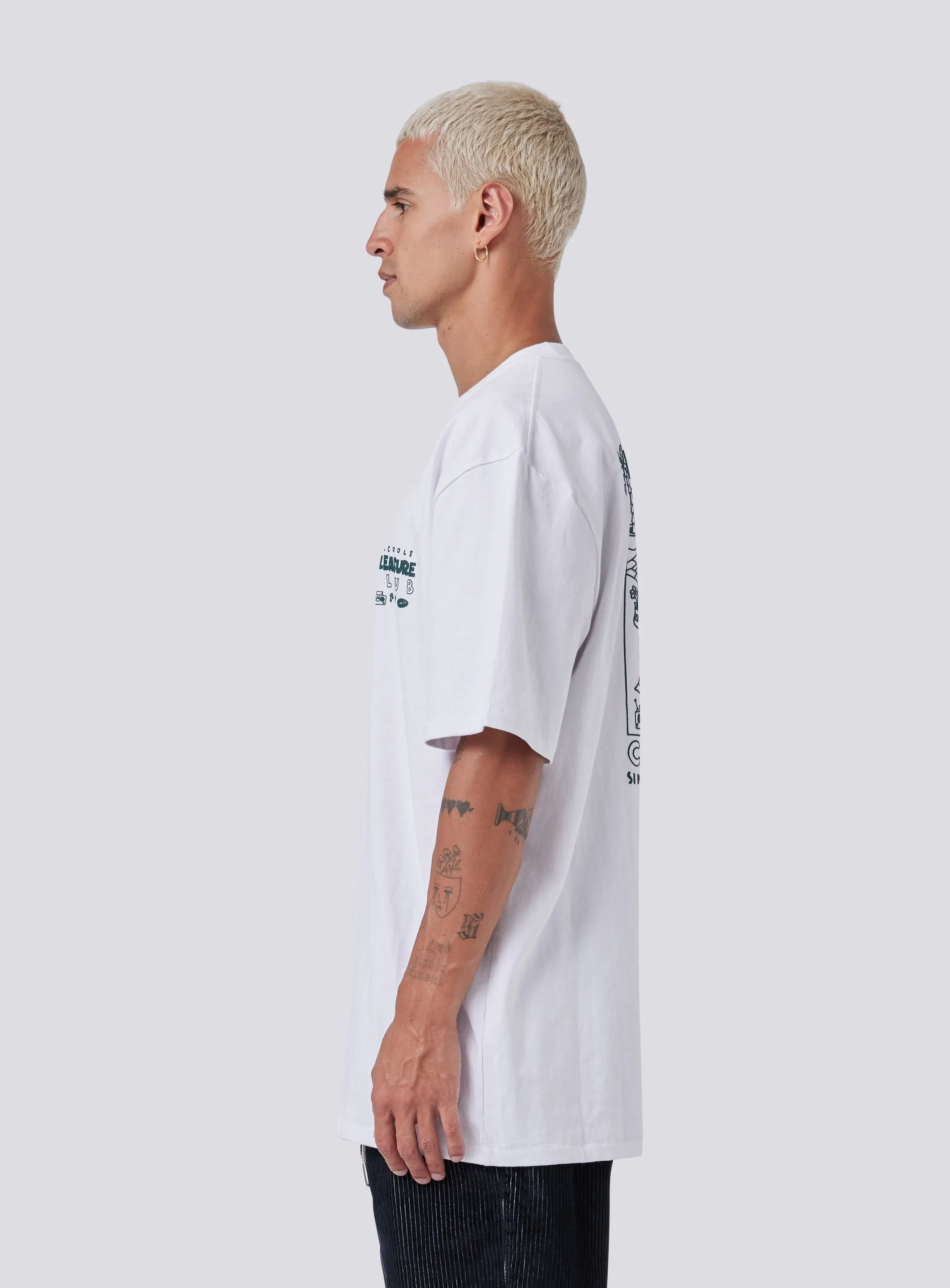 Pleasure Homie Tee White sold by Barney Cools product image thumbnail 5