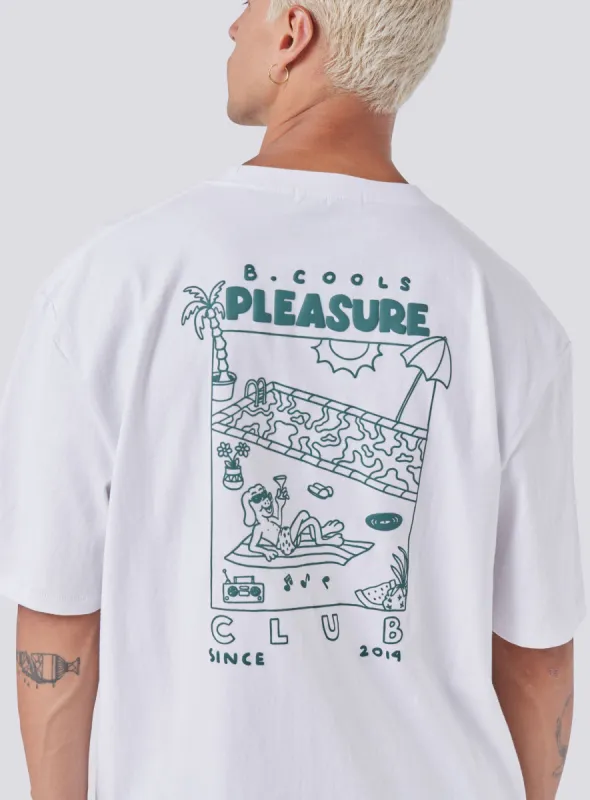 Pleasure Homie Tee White sold by Barney Cools
