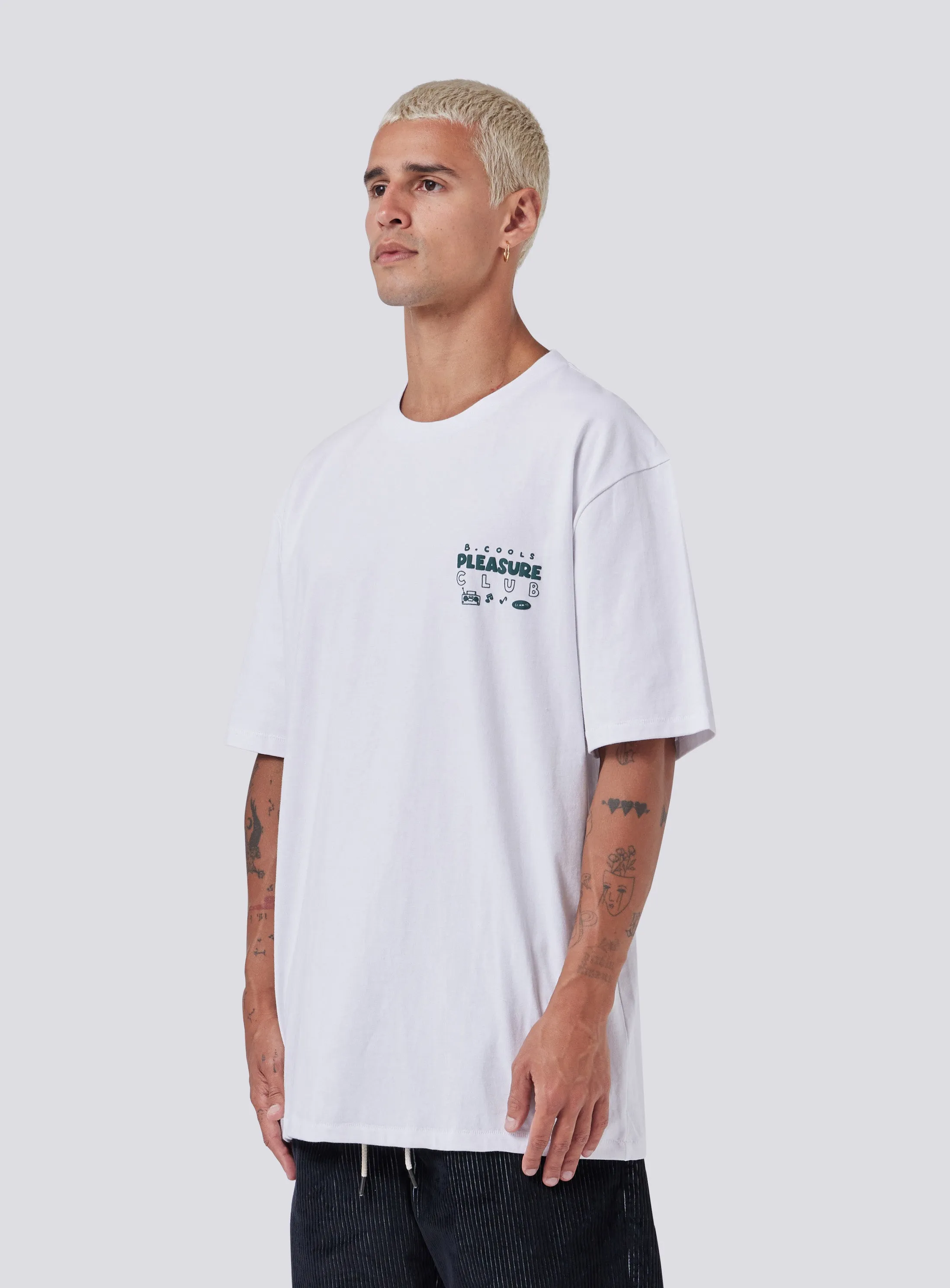 Pleasure Homie Tee White sold by Barney Cools product image thumbnail 4
