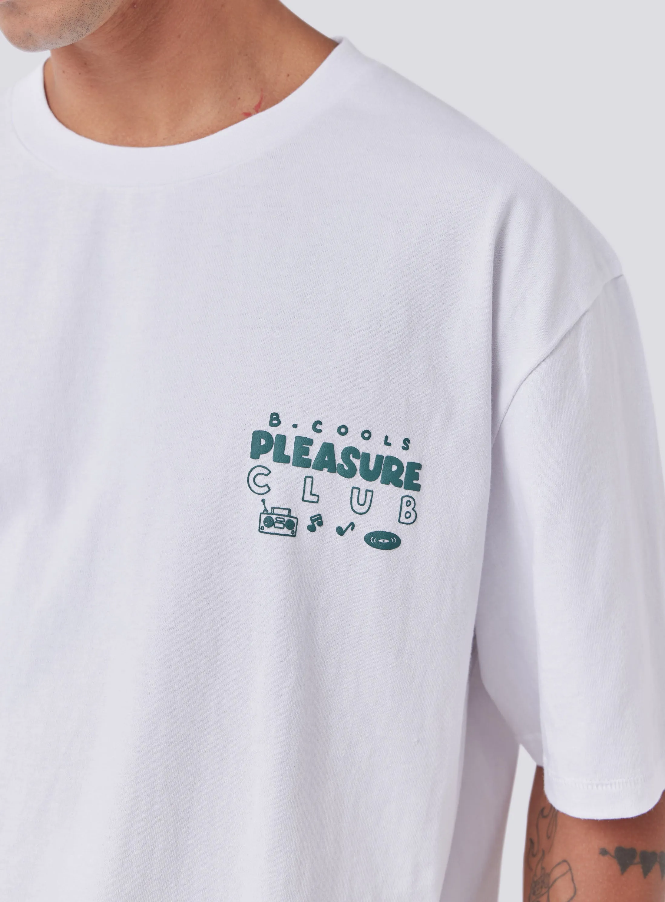 Pleasure Homie Tee White sold by Barney Cools product image thumbnail 3