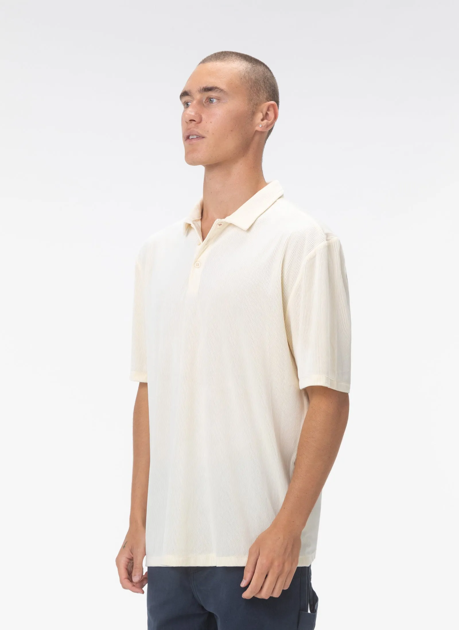 Velour Cord Polo Lemon sold by Barney Cools product image thumbnail 4