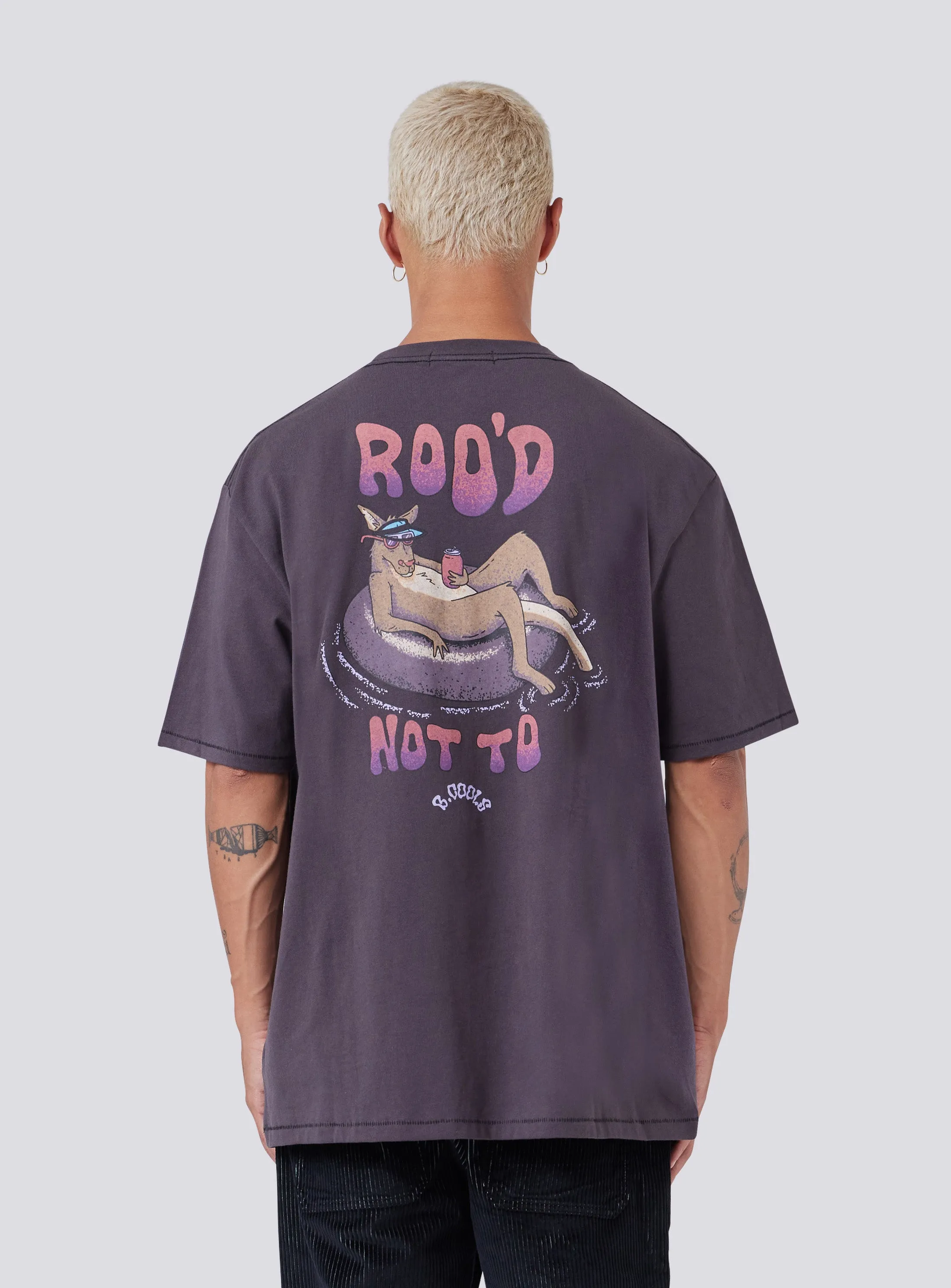 Roo'd Homie Tee Pigment Black sold by Barney Cools product image thumbnail 5