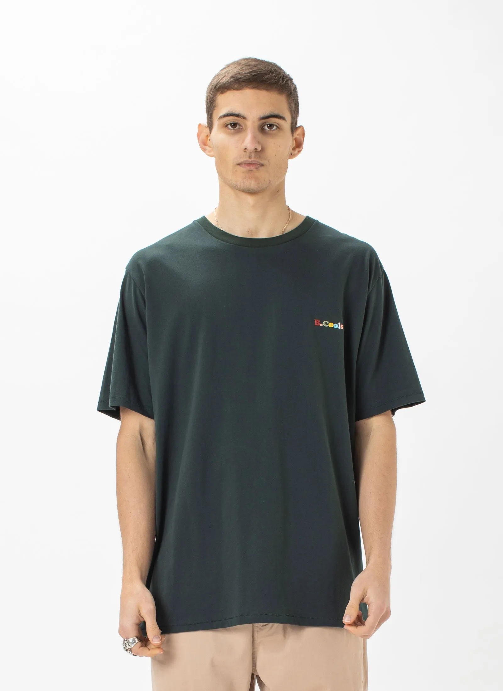 B.Cools Retro Embro Tee Forest sold by Barney Cools