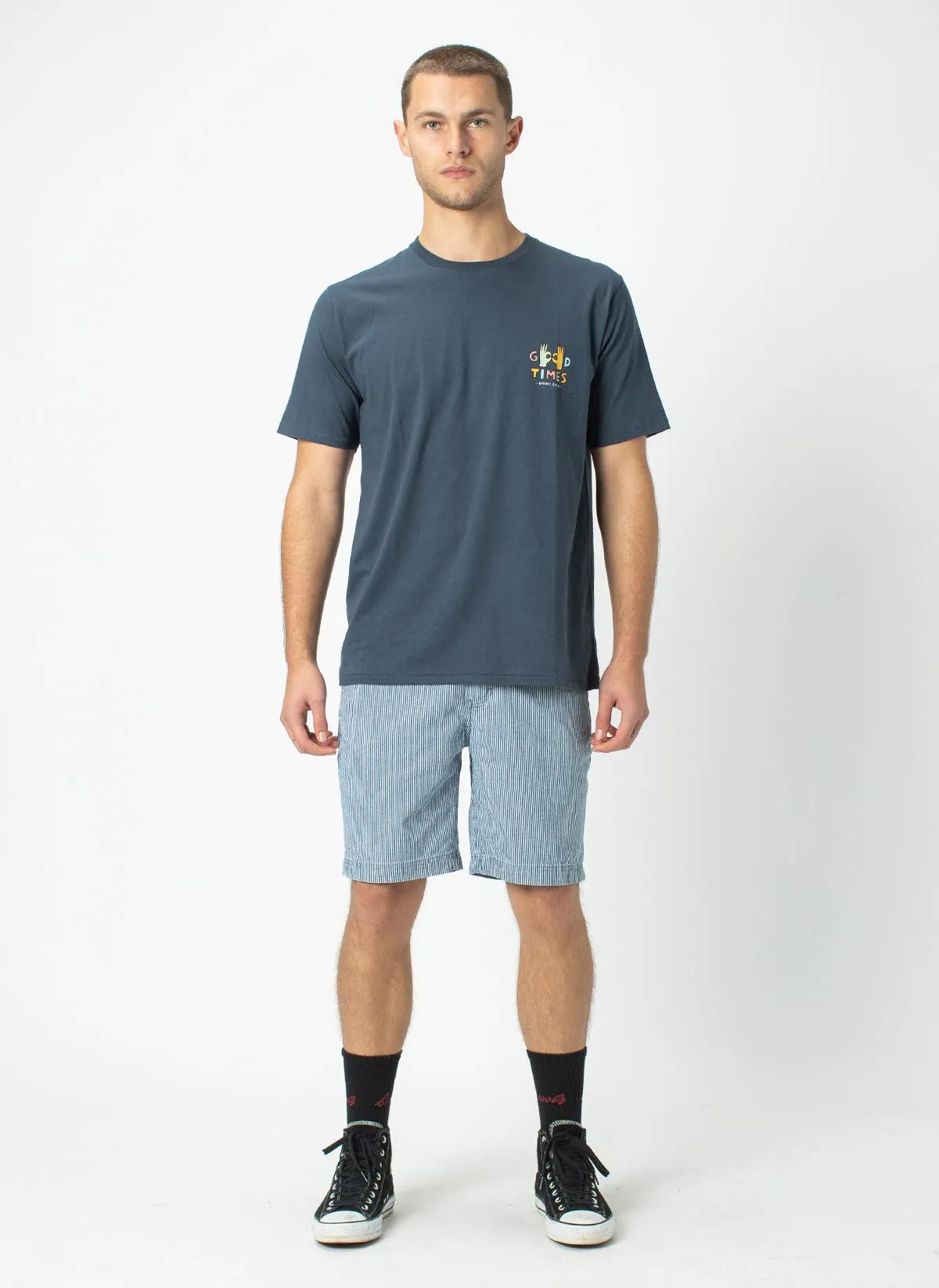 Good Times Tee Slate sold by Barney Cools product image thumbnail 3