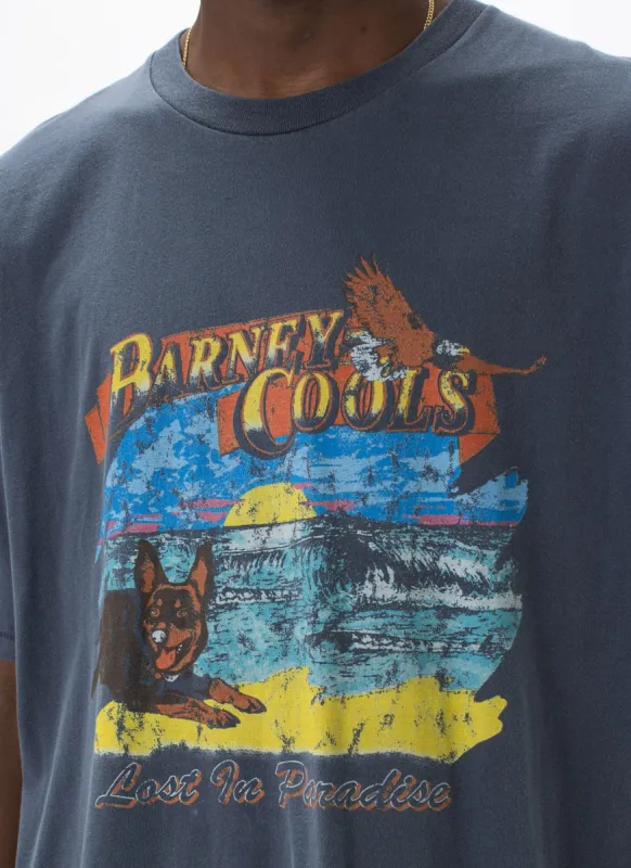 Lost Paradise Tee Vintage Navy sold by Barney Cools
